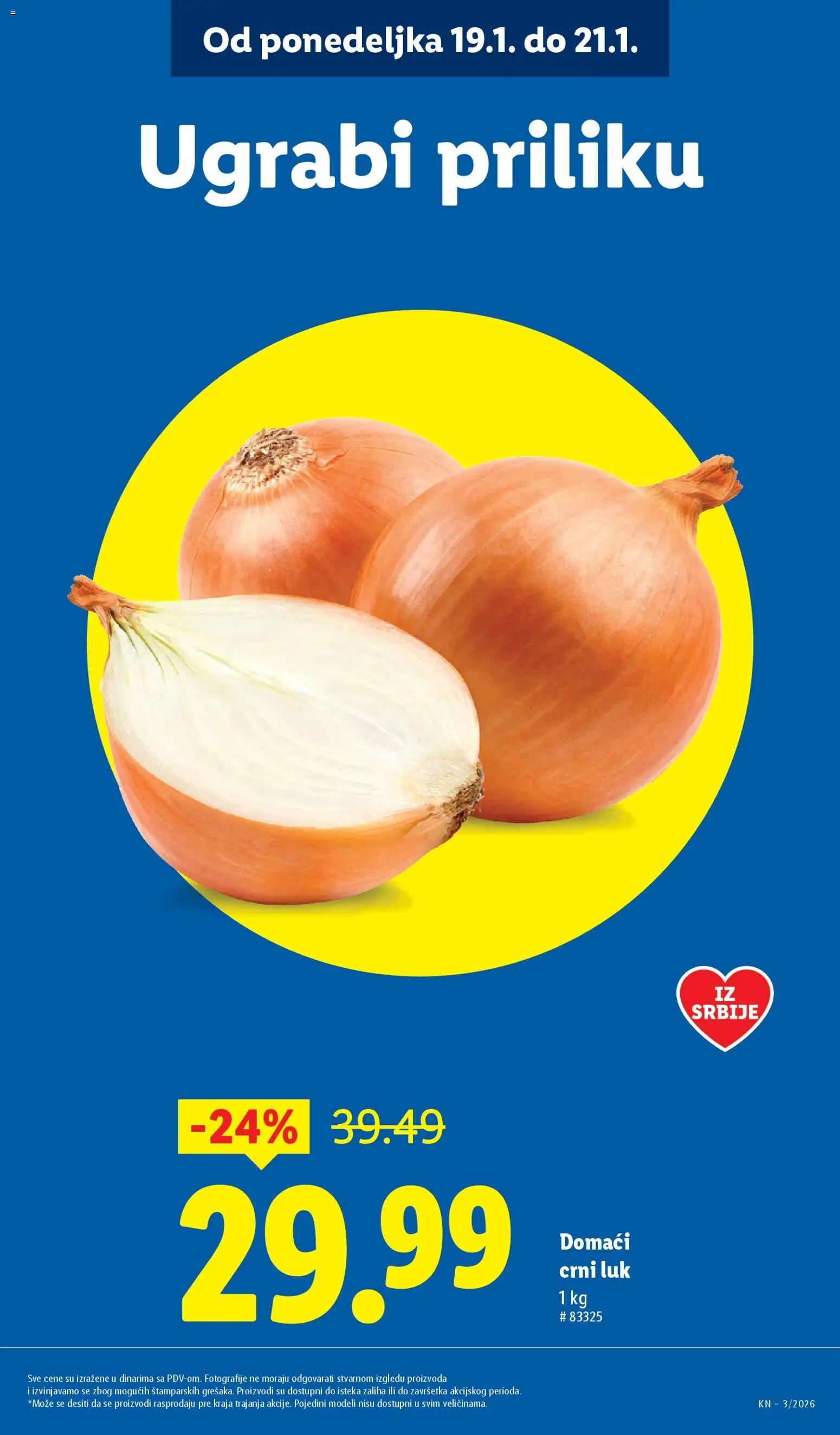 Lidl katalog - važi od 15.01.2026 | Strana: 11 | Proizvode: Crni luk