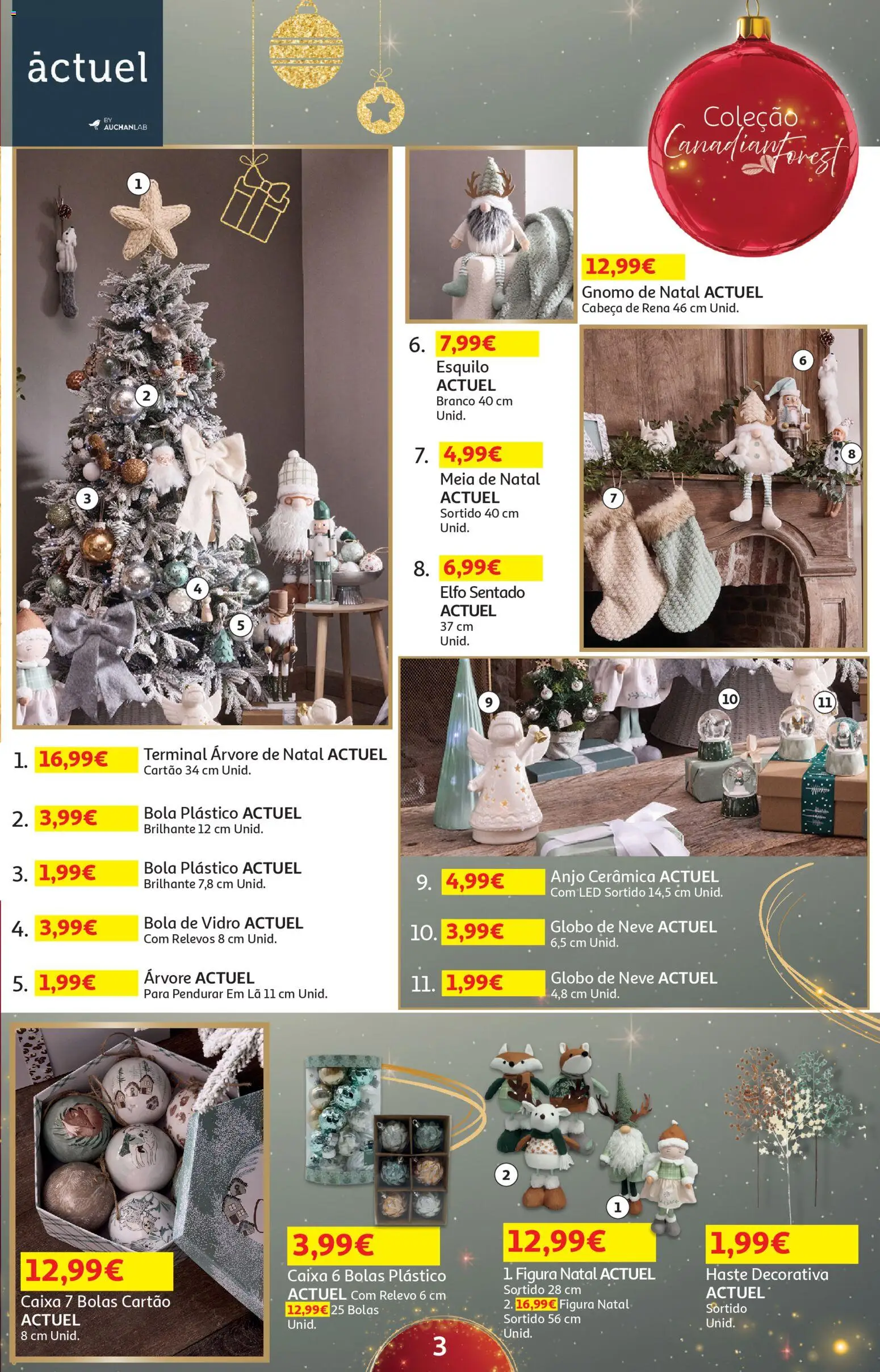 Auchan - Presentes │ válido de 01.11.2025 | Página: 3 | Produtos: Árvore de natal, Caixa