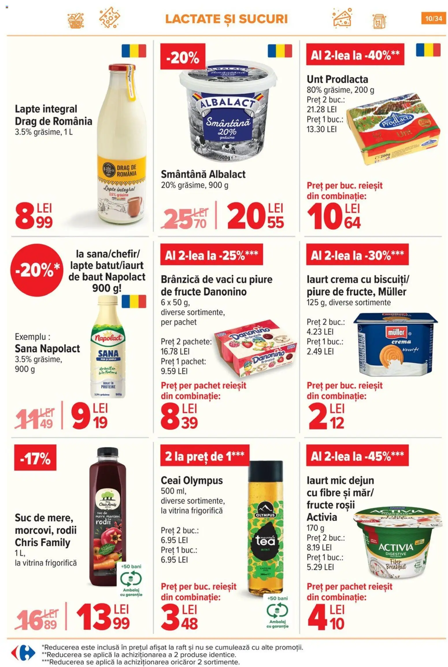 Noul catalog Carrefour – valabil de la 12.11.2025 | Pagină: 10 | Produse: Masaüstü kılıfı, Lapte, Unt, Roșii