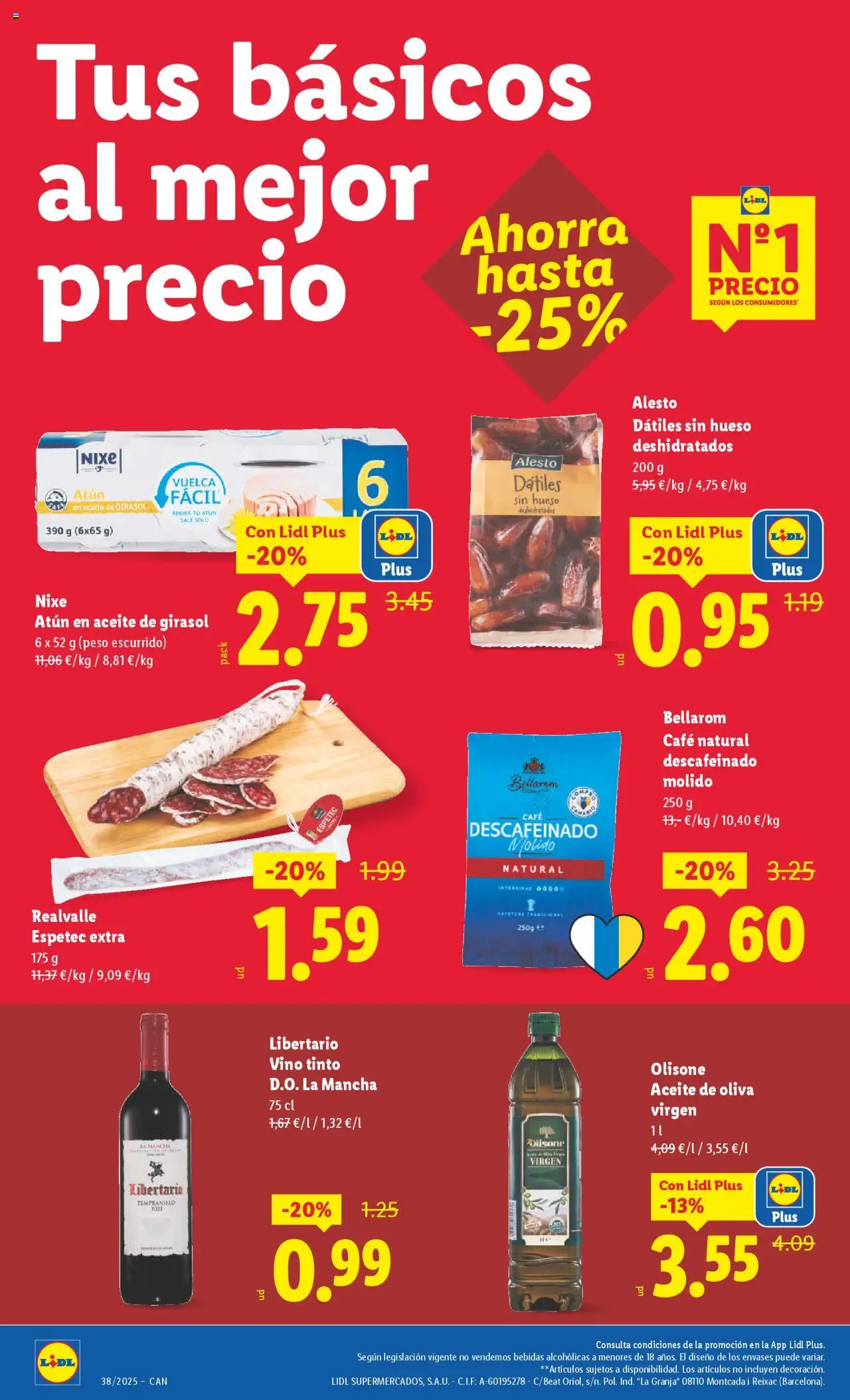 Lidl - Canarias  │ válido desde el 15.09.2025 | Página: 2 | Productos: Aceite, Café, Vino, Aceite de girasol