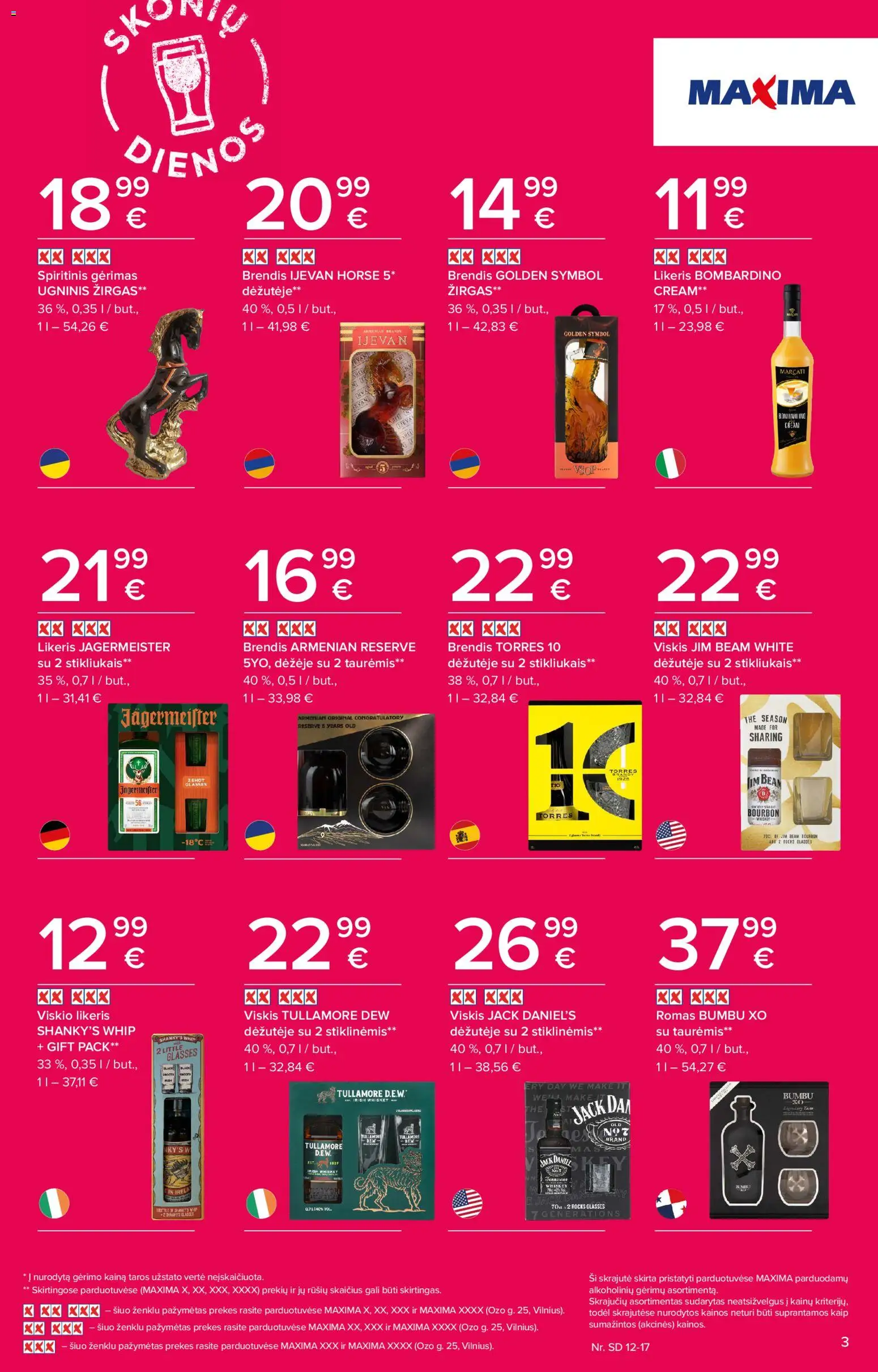 MAXIMA akcijos nuo 11.12.2025 | Puslapis: 3 | Prekių: Viskis