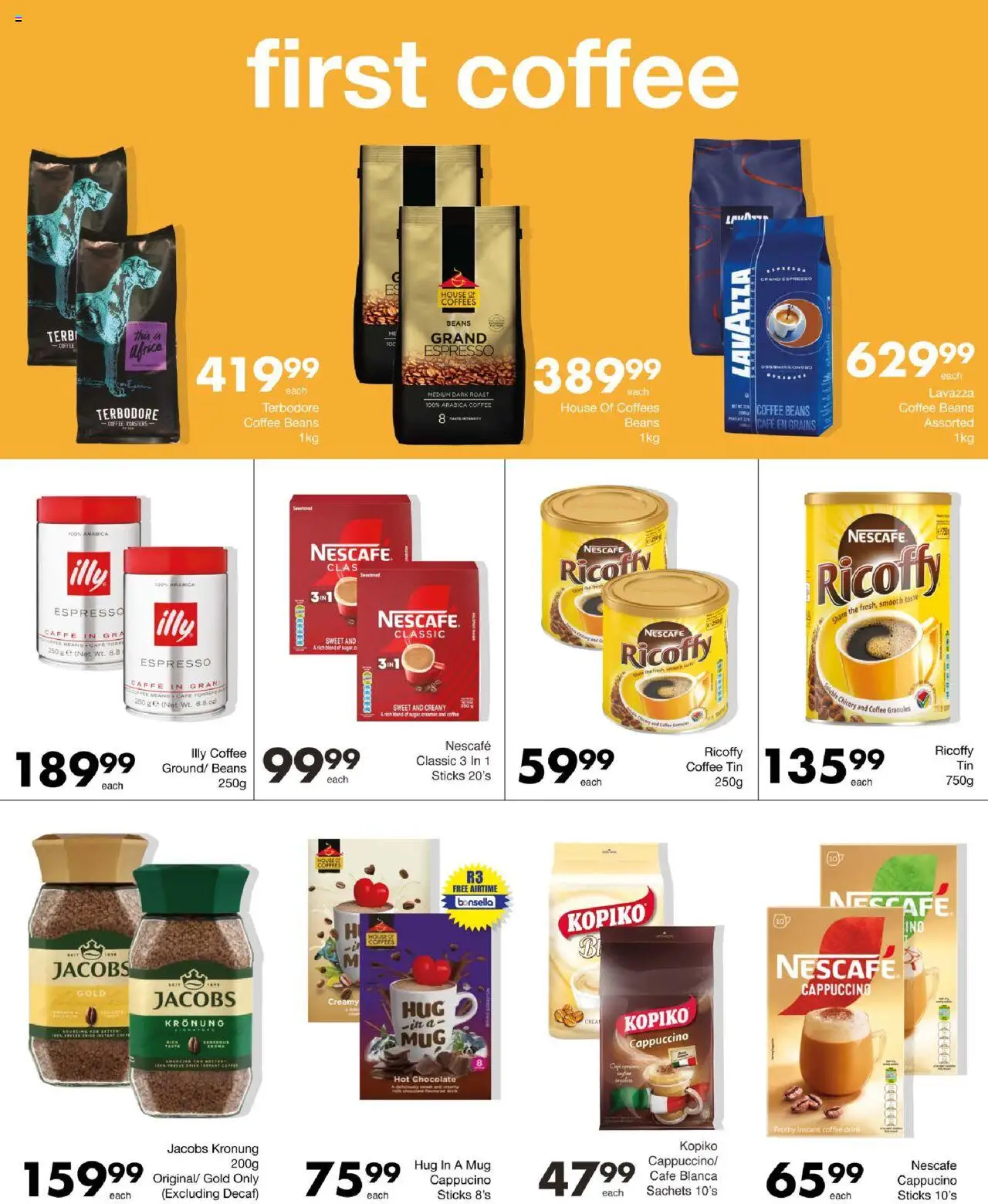 New Save catalogue – valid from 25.09.2025 | Page: 30 | Products: Beans, Hot chocolate, Coffee, Estuche organizador de viaje