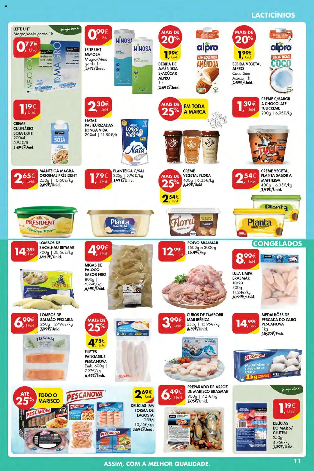 Pingo Doce Poupe Esta Semana Açores │ válido de 18.09.2025 | Página: 11 | Produtos: Polvo, Camarão, Sal, Bebida