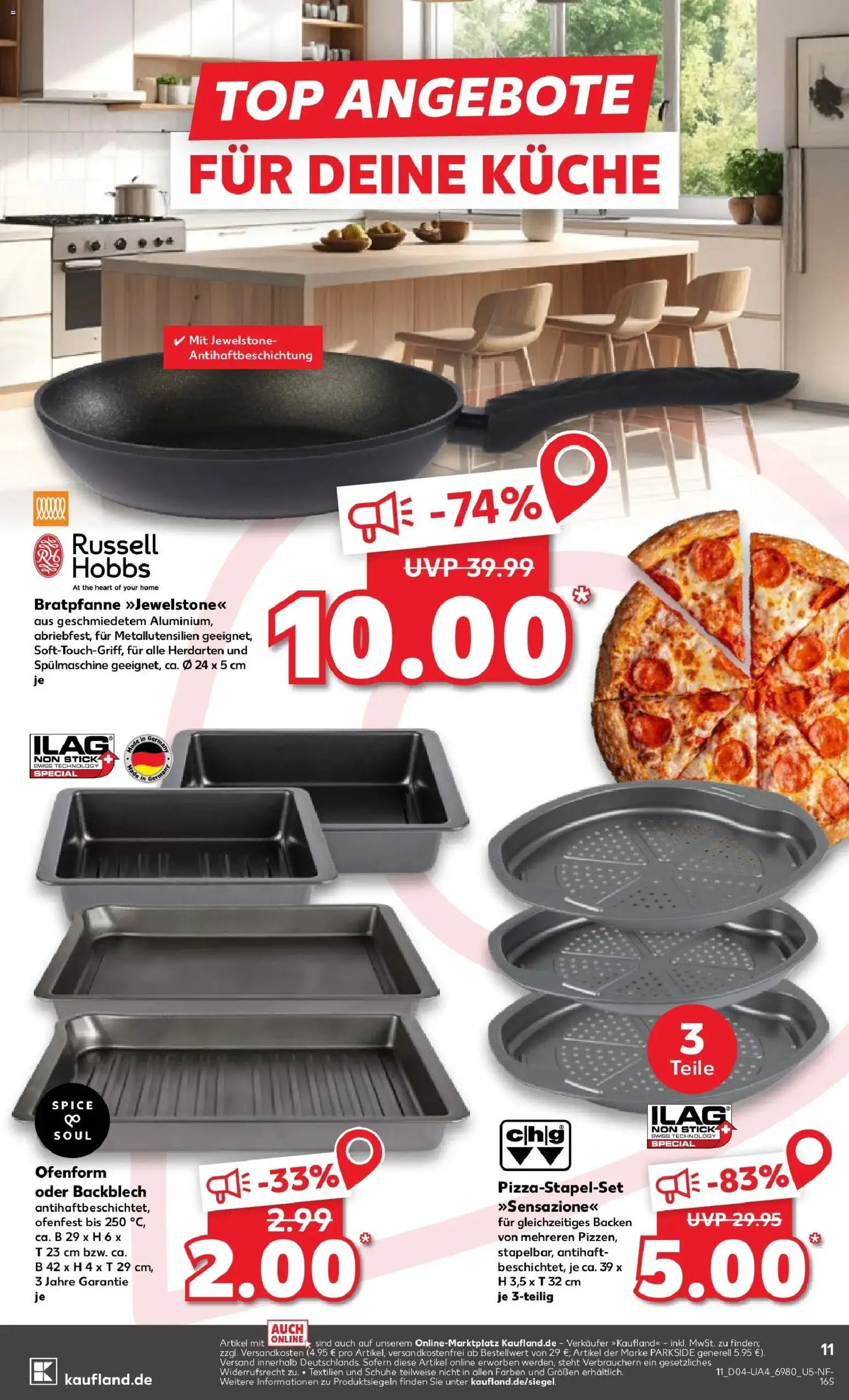 Kaufland prospekt Höchstadt	 – gültig ab 22.01.2026 | Seite: 11 | Produkte: Top, Küche, Pizza