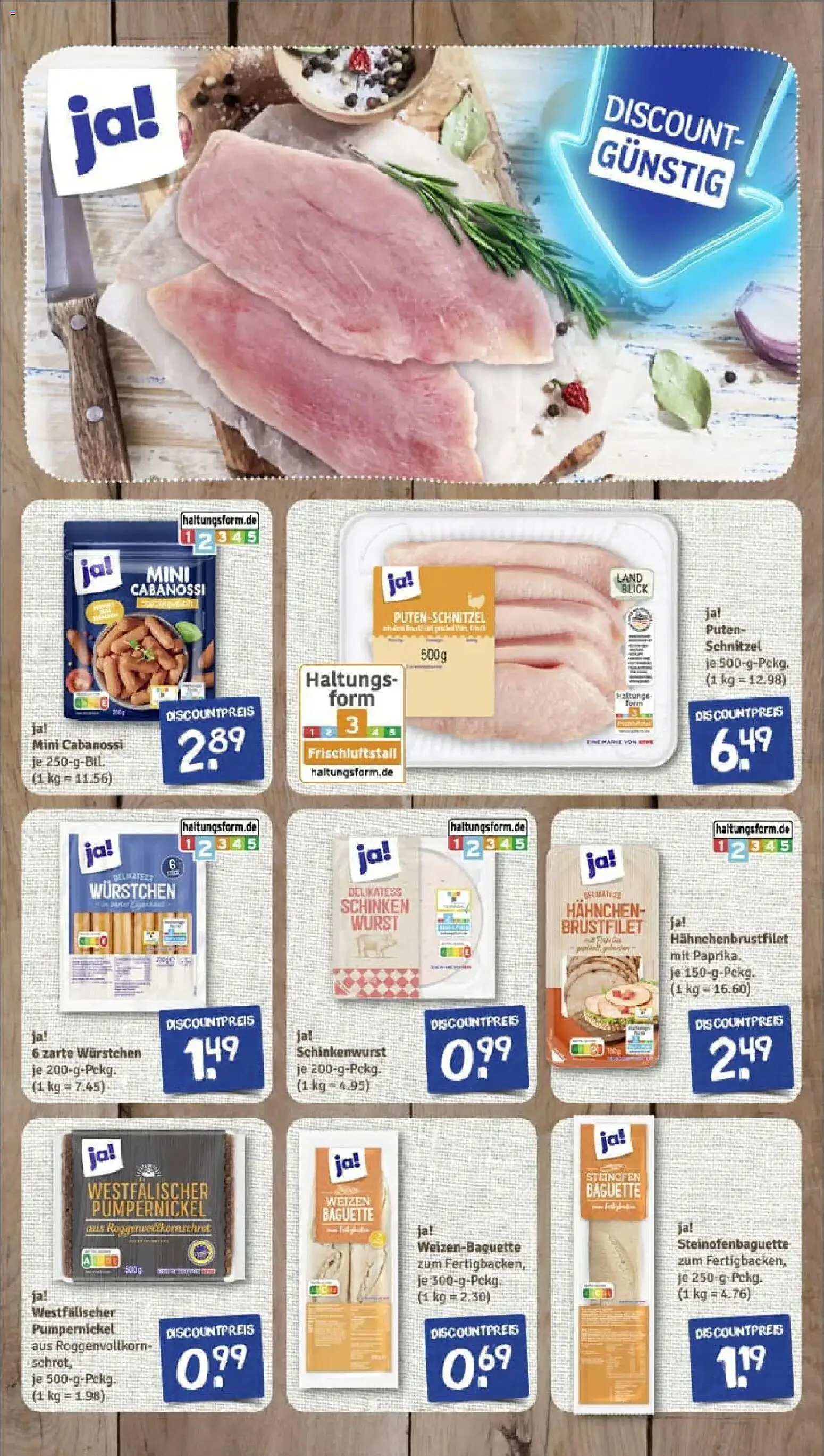 Rewe prospekt Welzow	 – gültig ab 11.01.2026 | Seite: 9 | Produkte: Hahnchen, Schnitzel, Putenschnitzel, Schinken