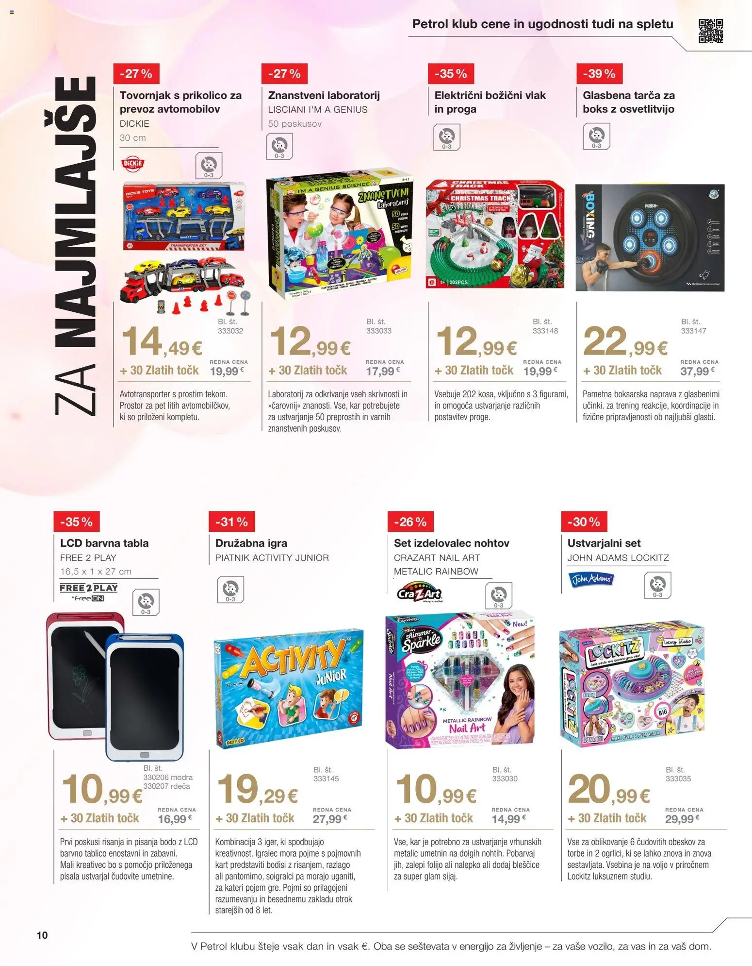 Novi Petrol katalog ponudbe – veljaven od 04.11.2025 | Stran: 13 | Izdelki: Igra, Pisala