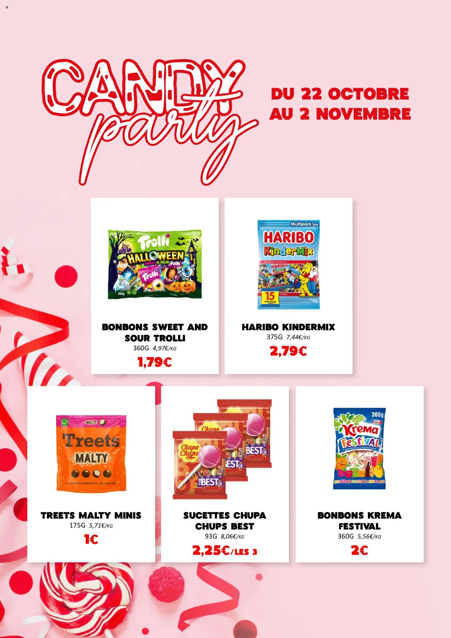 {H1} | Page: 11 | Produits: Treets, Bonbons