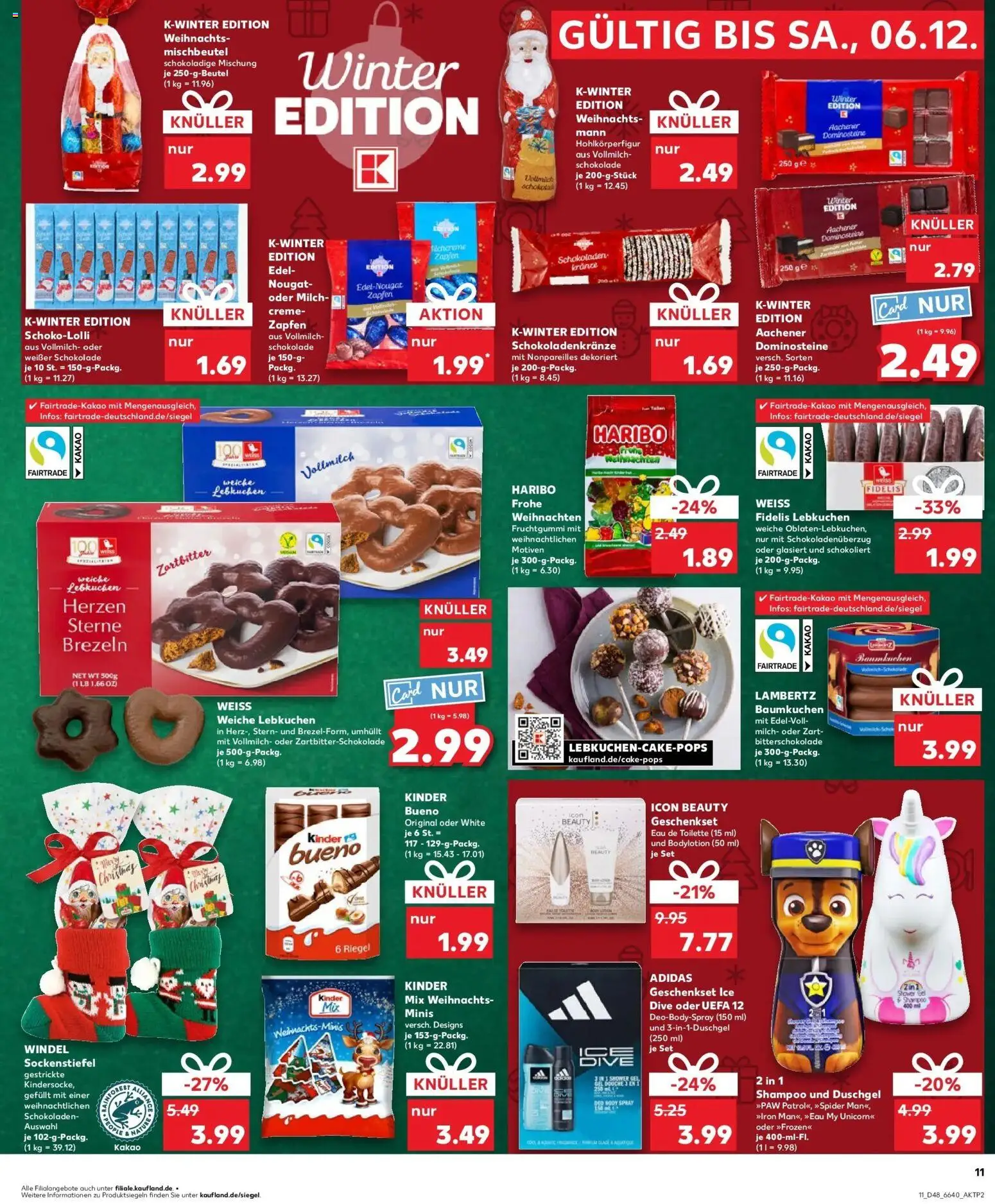 Kaufland prospekt Steinheim An Der Murr	 – gültig ab 30.11.2025 | Seite: 11 | Produkte: Haribo, Milch, Shampoo, Shower Gel