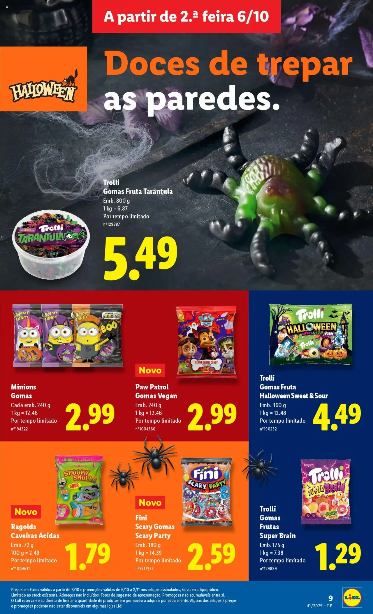 Lidl - Folheto │ válido de 03.10.2025 | Página: 9 | Produtos: Doces, Gomas
