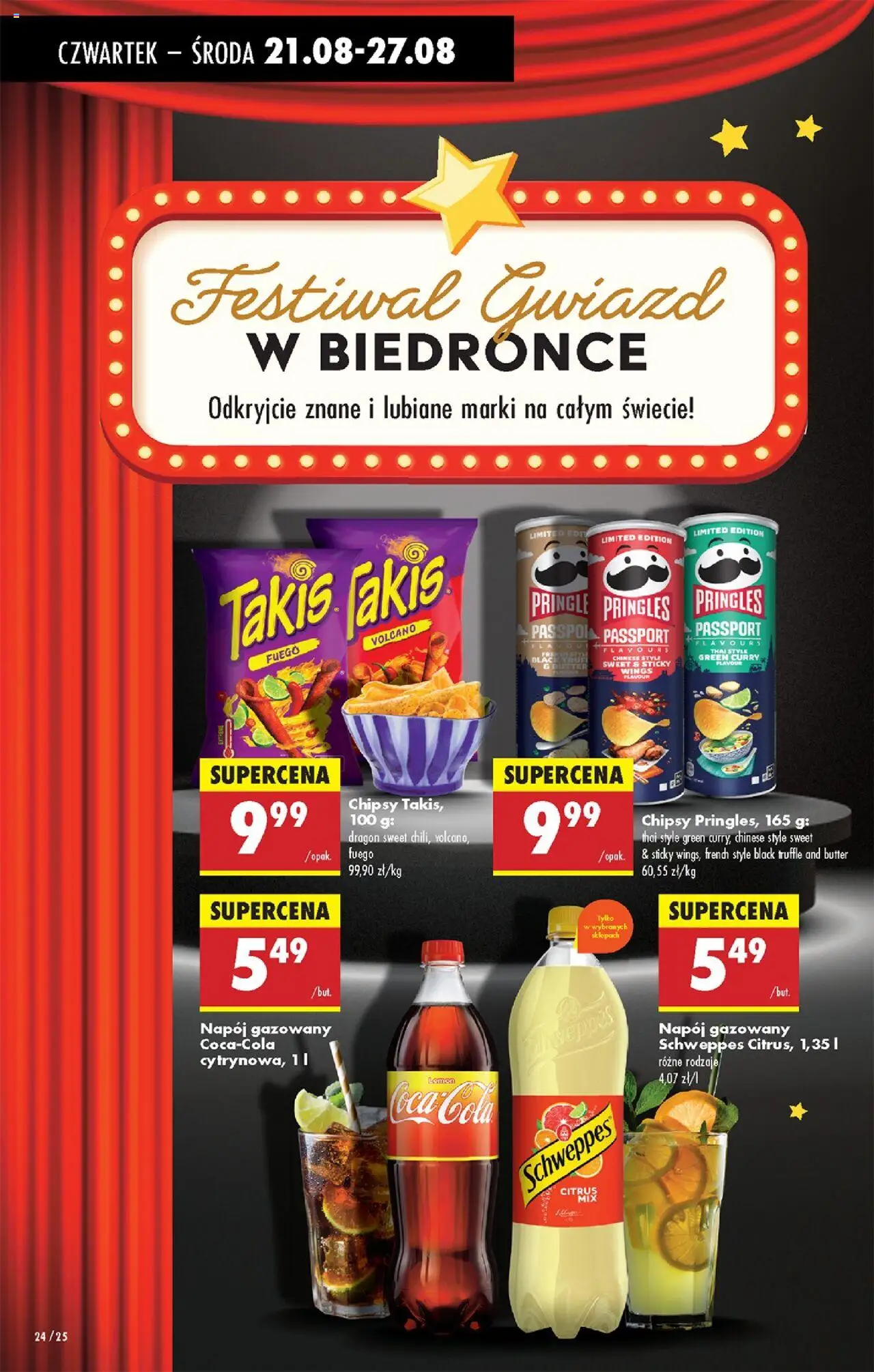 Biedronka gazetka - Oferta w tym tygodniu od 21.08.2025 | Strona: 28 | Produkty: Chipsy, Curry, Chipsy pringles, Pringles