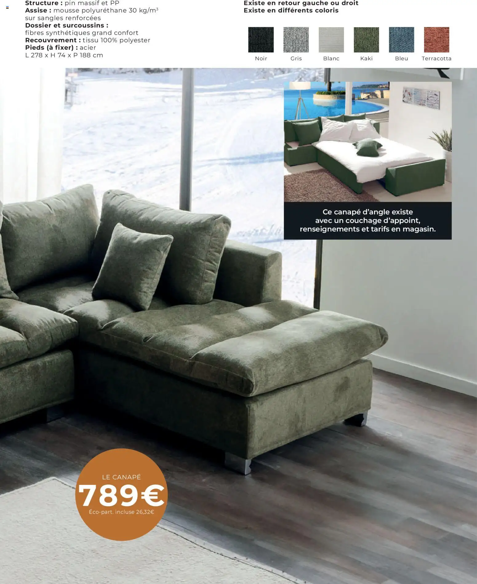 {H1} | Page: 31 | Produits: Kaki, Mousse, Canapé