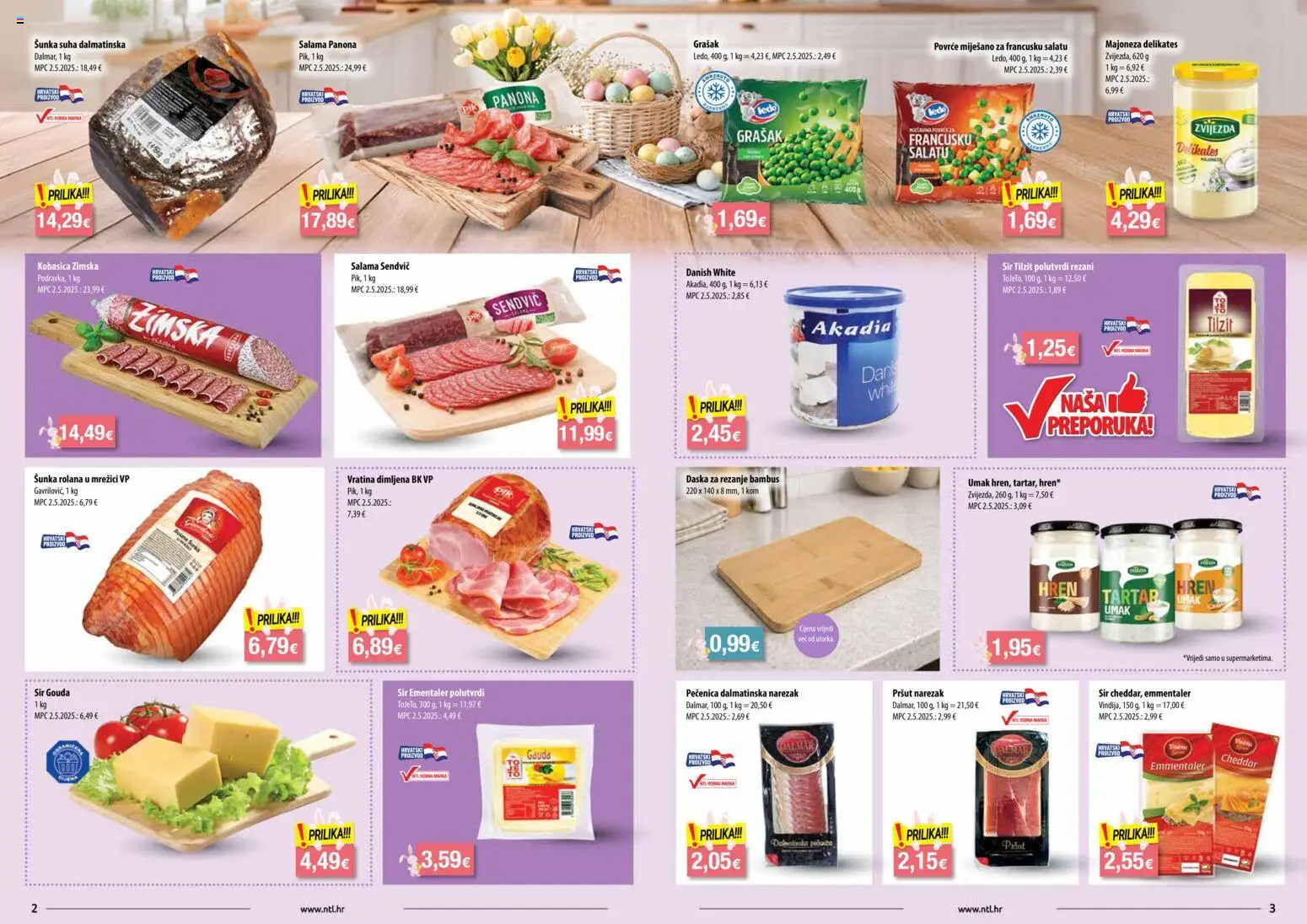NTL katalog | vrijedi od 01.04.2026 | Stranica: 2 | Proizvodi: Gauda, Povrće, Hren, Gouda