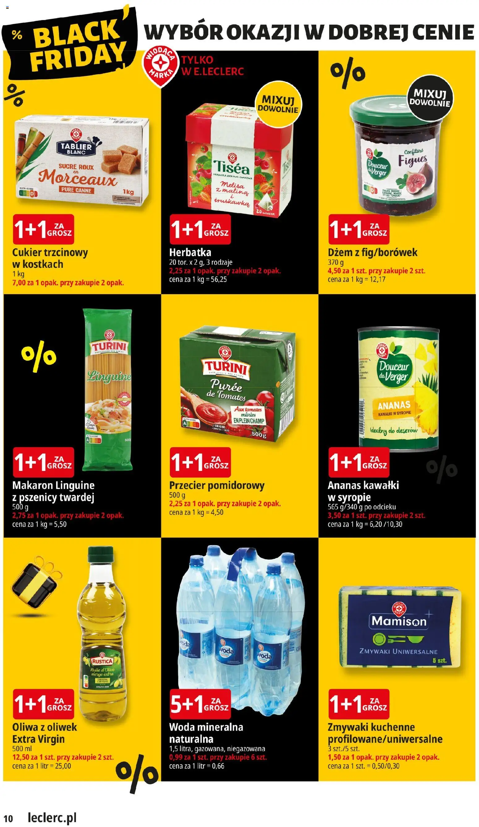 E.Leclerc Gazetka - Elbląg od 18.11.2025 | Strona: 10 | Produkty: Ananas, Makaron, Woda, Melisa
