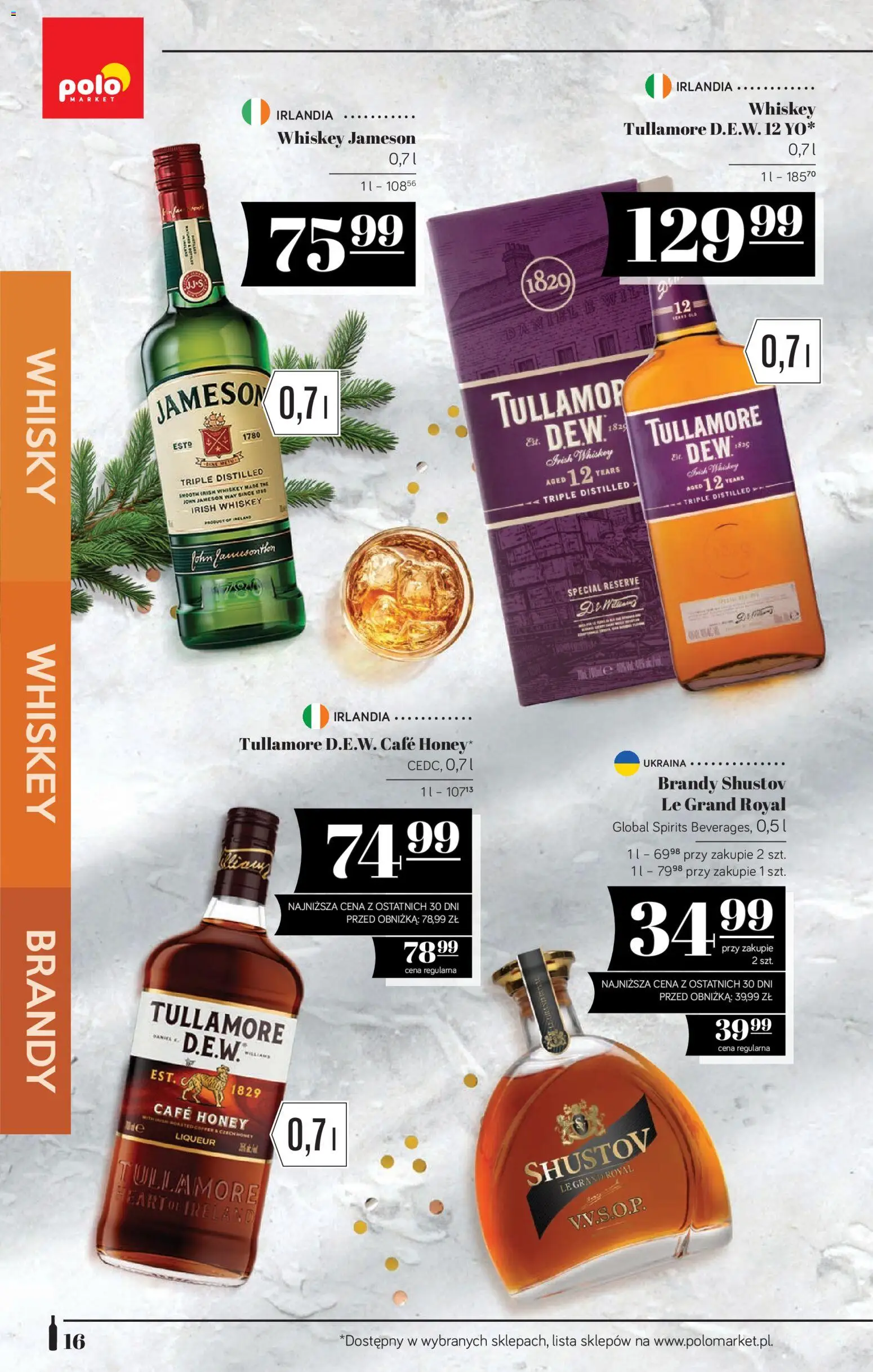 POLOmarket Katalog - Alkoholi od 12.12.2025 | Strona: 16 | Produkty: Jameson, Whisky