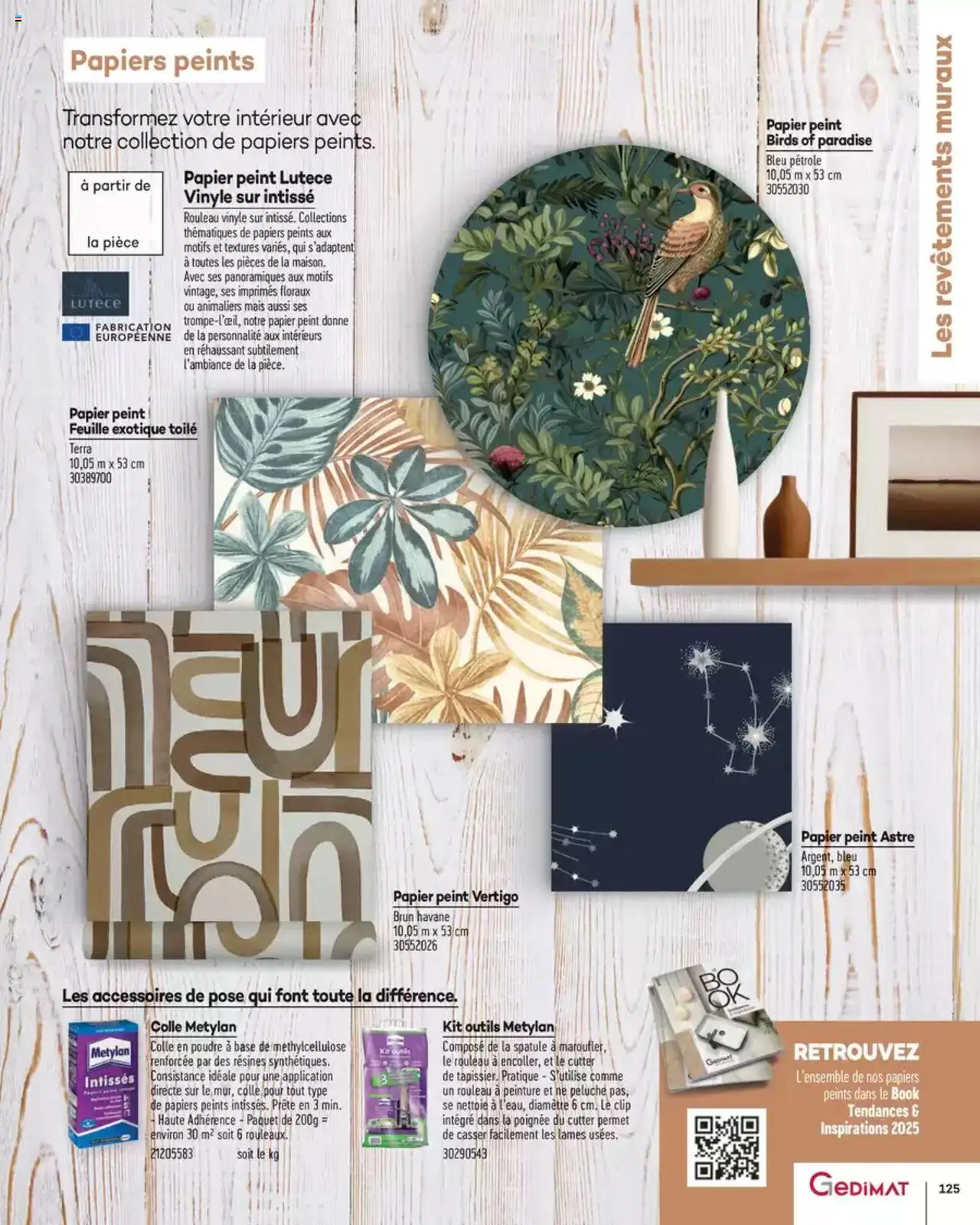  | Page: 125 | Produits: Spatule, Poudre, Mais, Papier peint