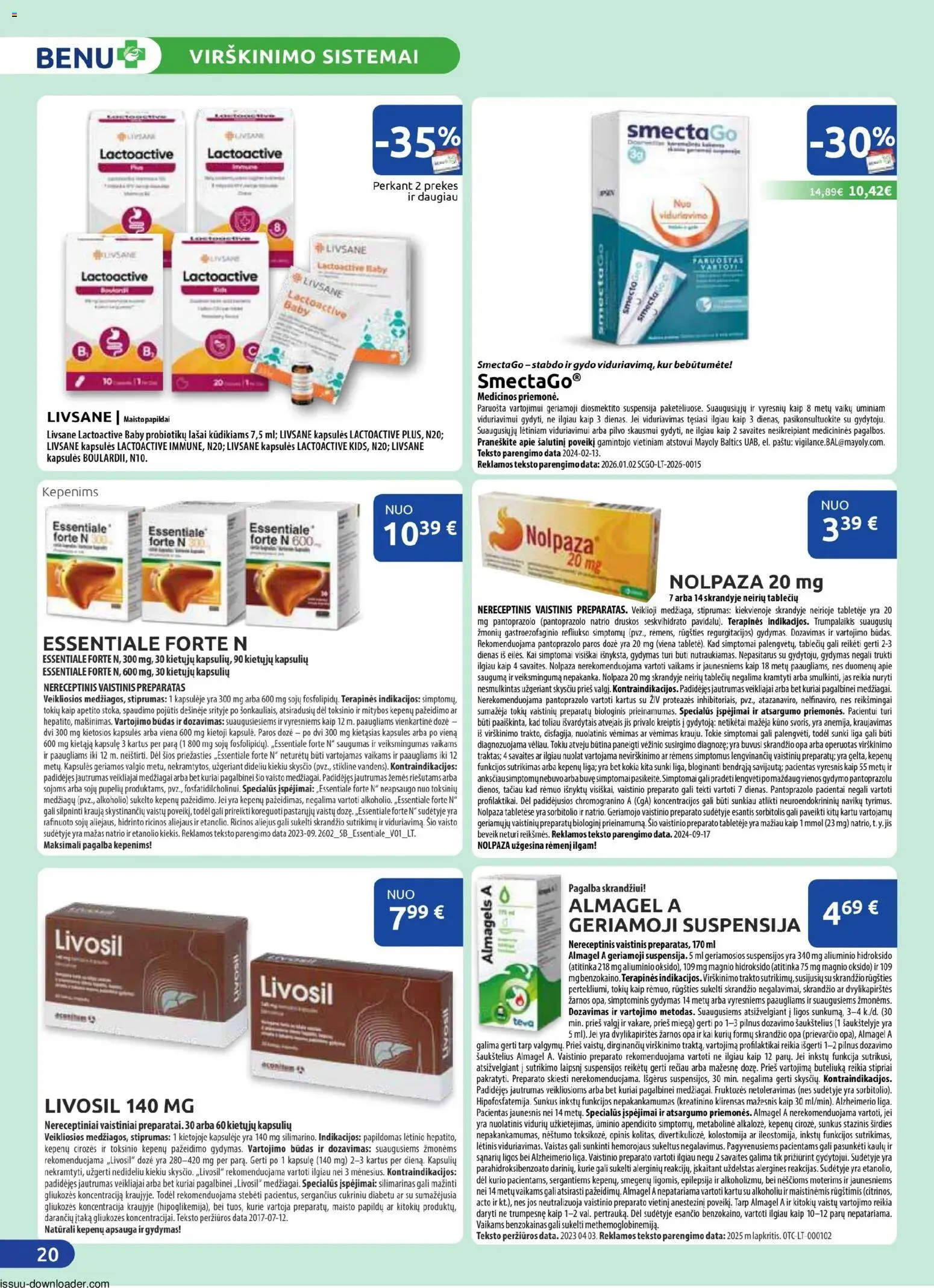 BENU akcijos nuo 01.03.2026 | Puslapis: 20 | Prekių: Aliejus