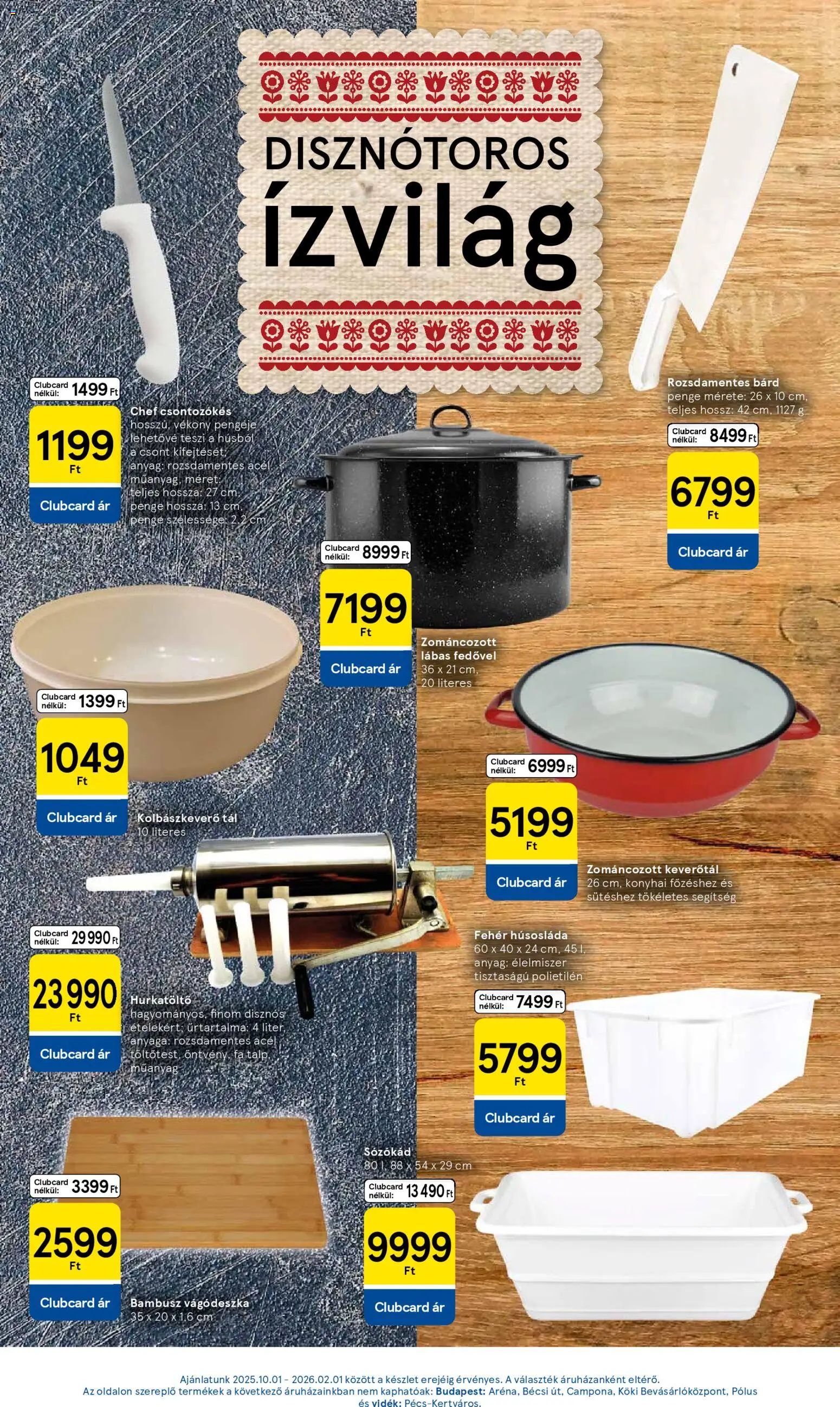 Tesco akciós ujság - amely érvényes a következő dátumtól: 04.12.2025 | Oldal: 37 | Termékek: Vágódeszka