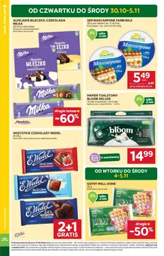 Pogląd oferty "Stokrotka Gazetka" - ważna od 30.10.2025 | Strona: 4 | Produkty: Czekolady, Milka, Ser, Ser mascarpone
