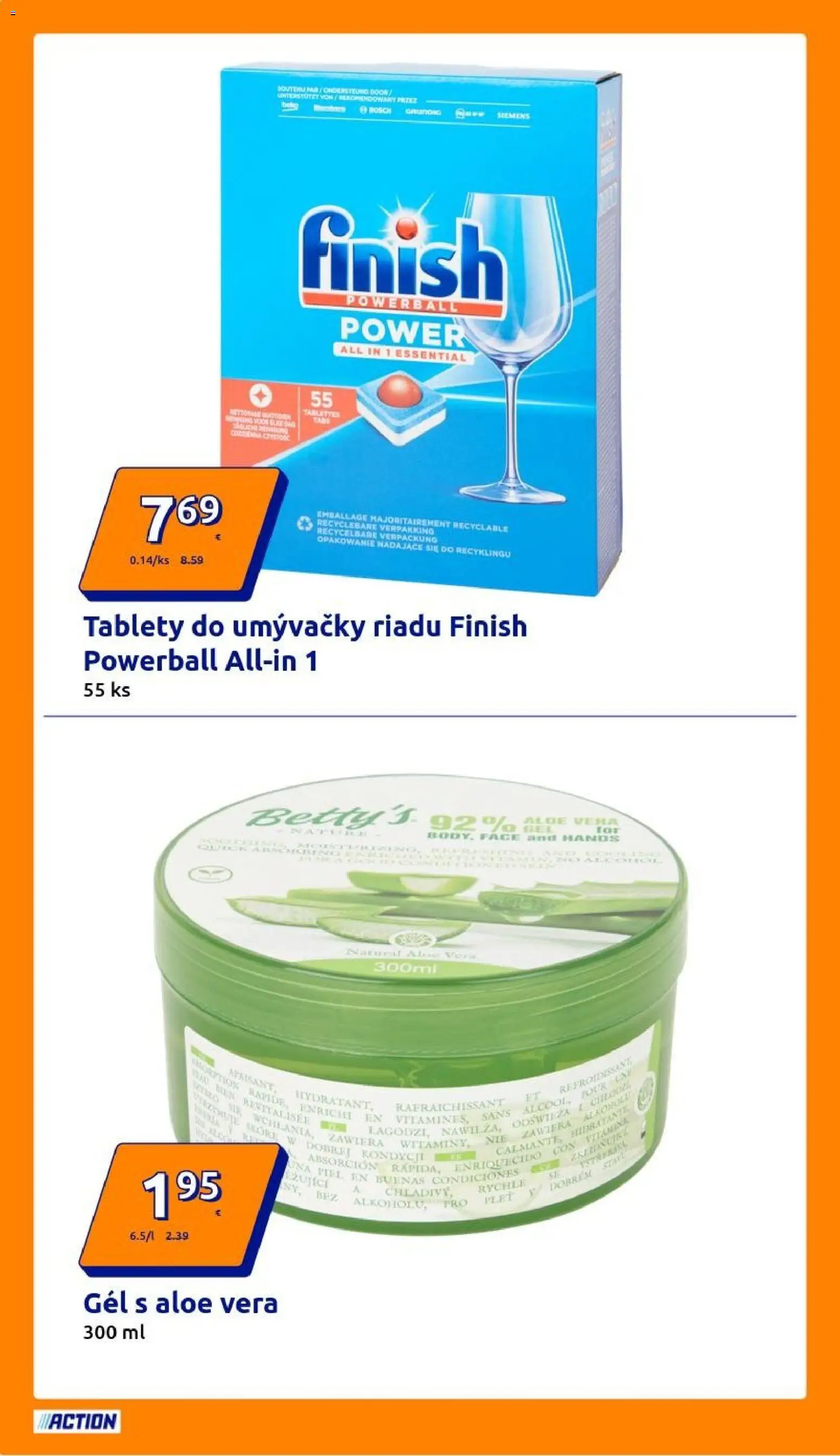 Nové Action akcie – leták je platný od 22.10.2025 | Strana: 18 | Produkty: Tablety do umývačky riadu