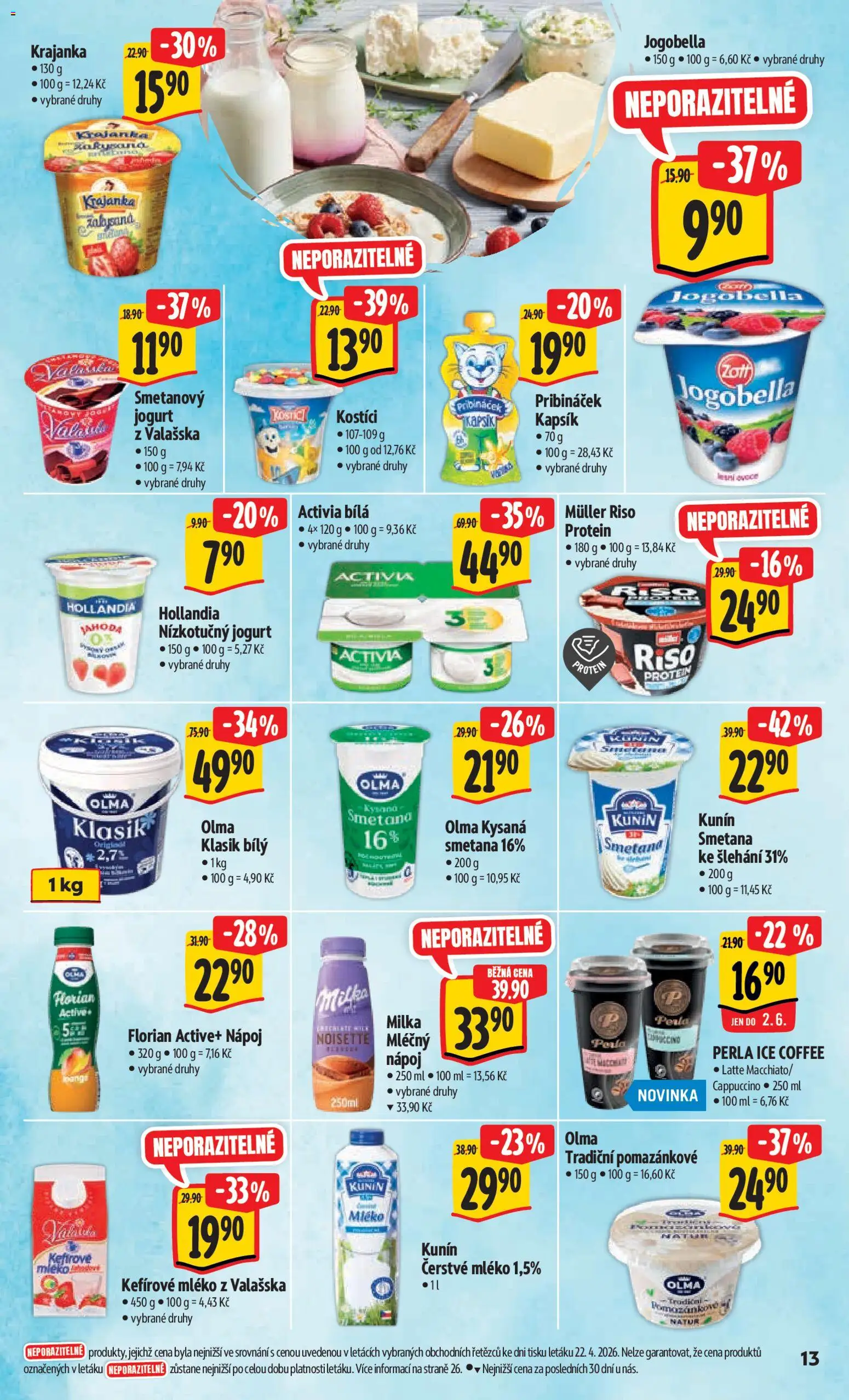 Albert leták - Hypermarket od 29.04.2026 | Strana: 21 | Produkty: Jogurt, Kostici, Smetana, Jogobella