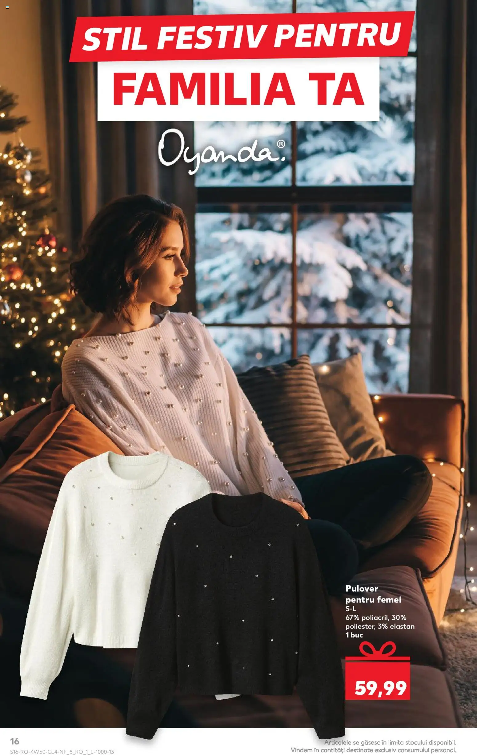 Noul catalog Kaufland – valabil de la 10.12.2025 | Pagină: 16 | Produse: Pulover