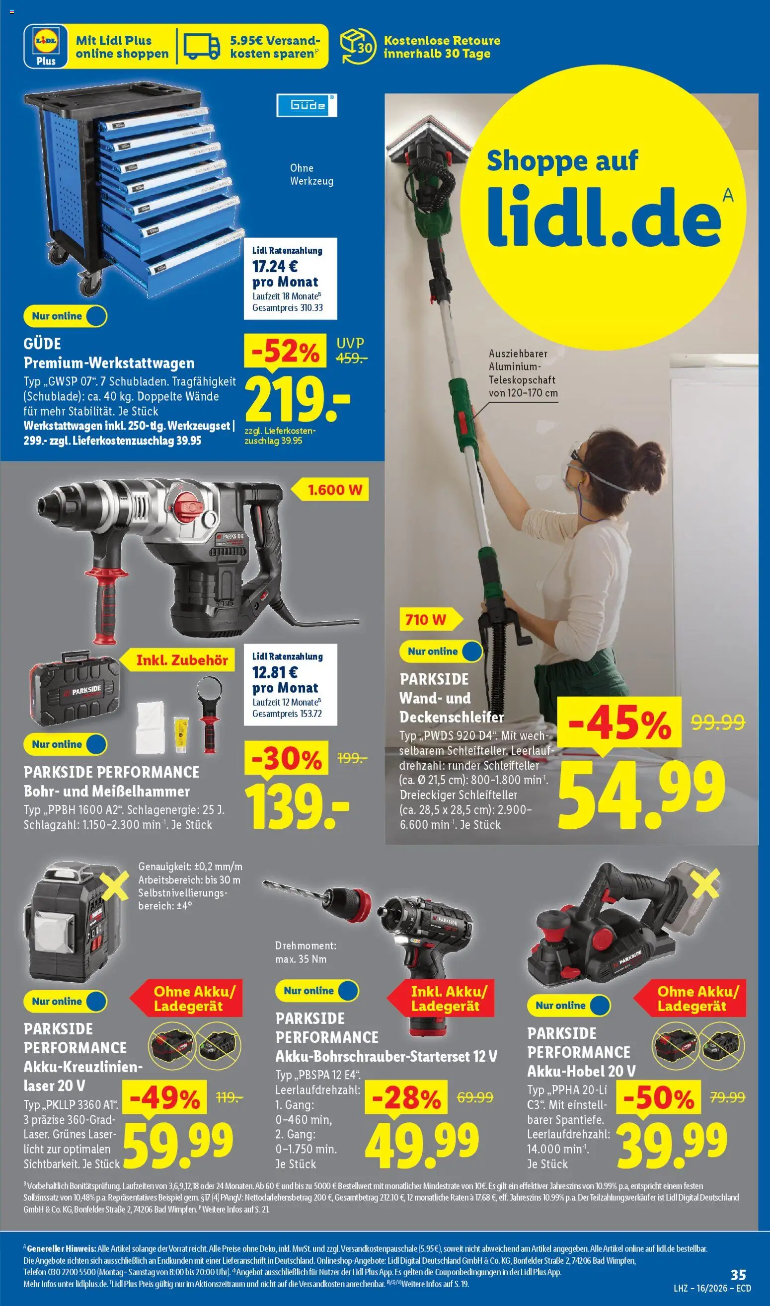 Lidl Německo leták od 13.04.2026 | Strana: 29 | Produkty: Parkside, Telefon