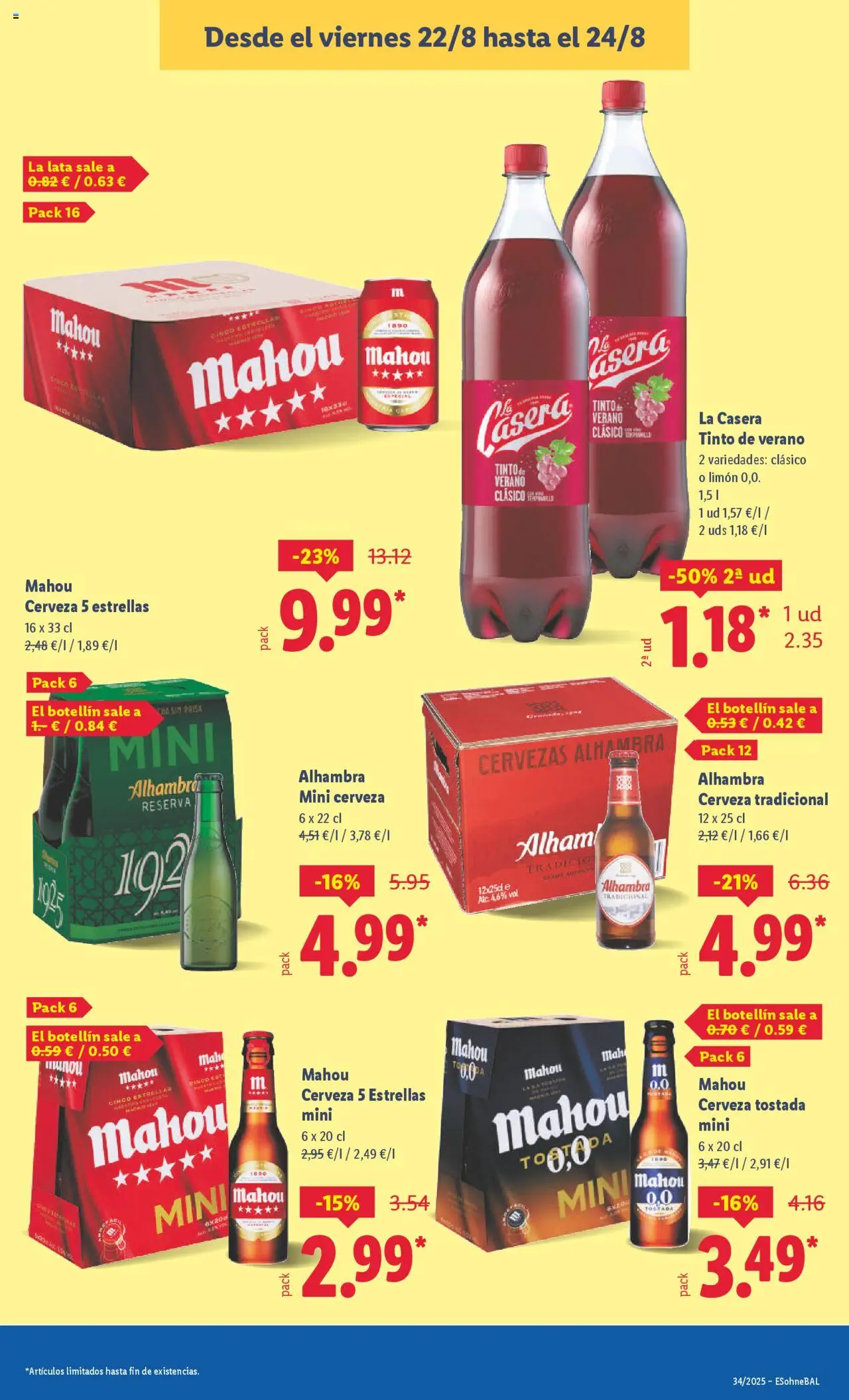 Lidl catálogo BCN │ válido desde el 18.08.2025 | Página: 37 | Productos: Cerveza