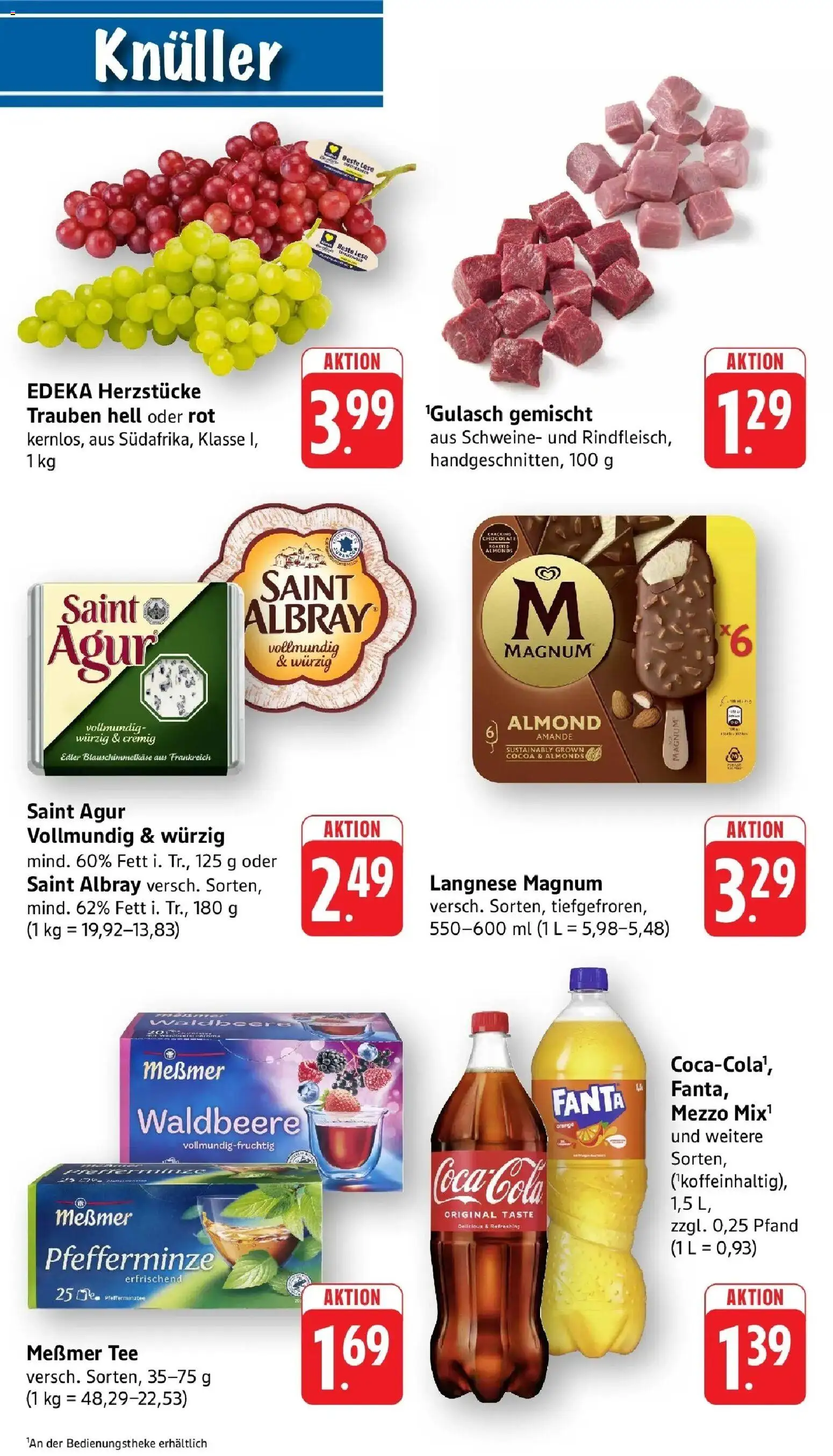 Edeka prospekt Offenburg-Zunsweier	 – gültig ab 02.03.2026 | Seite: 10 | Produkte: Langnese, Fanta, Trauben, Messmer