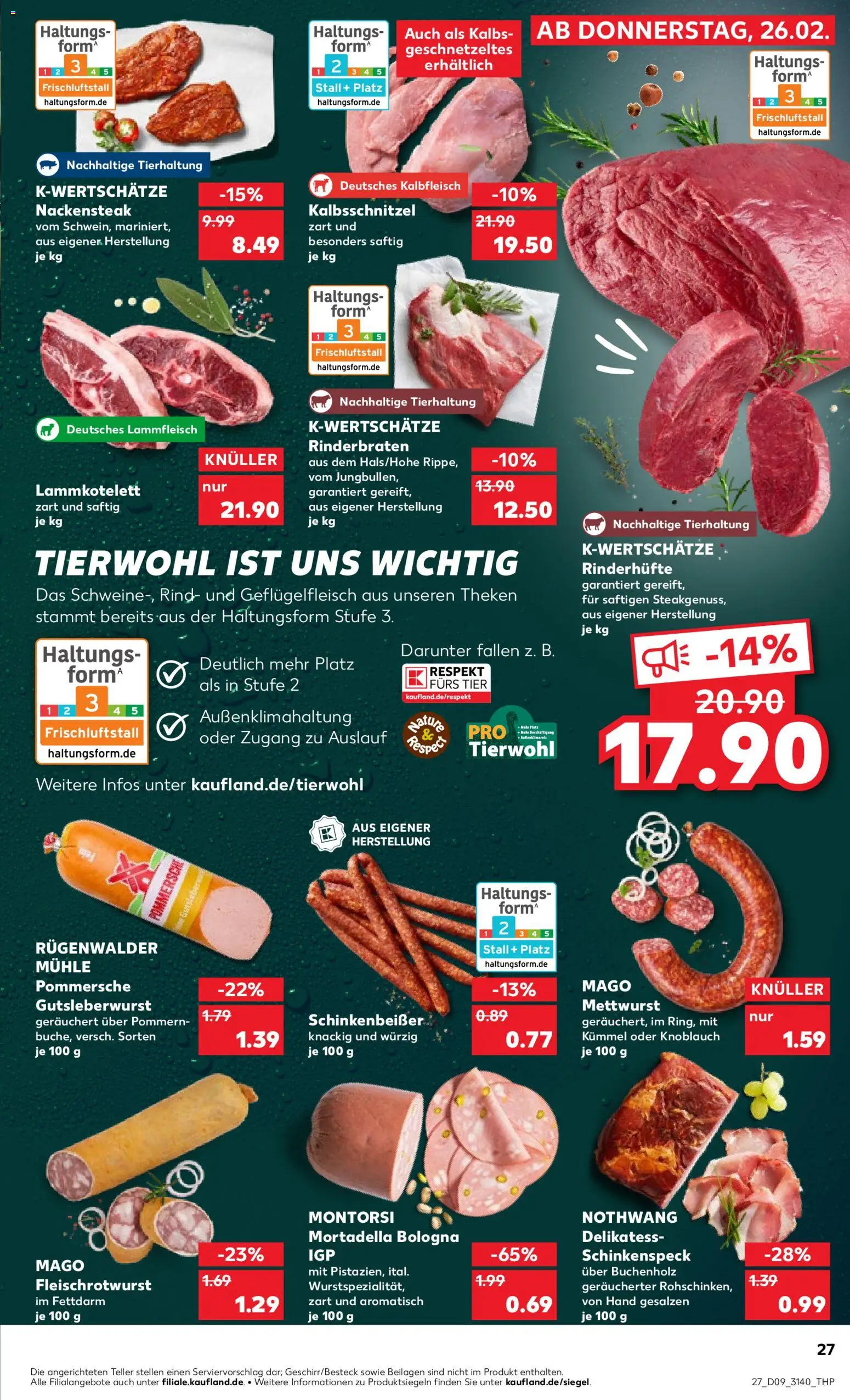 Kaufland prospekt Leipzig	 – gültig ab 26.02.2026 | Seite: 27 | Produkte: Rinderbraten, Mühle, Knoblauch, Steak