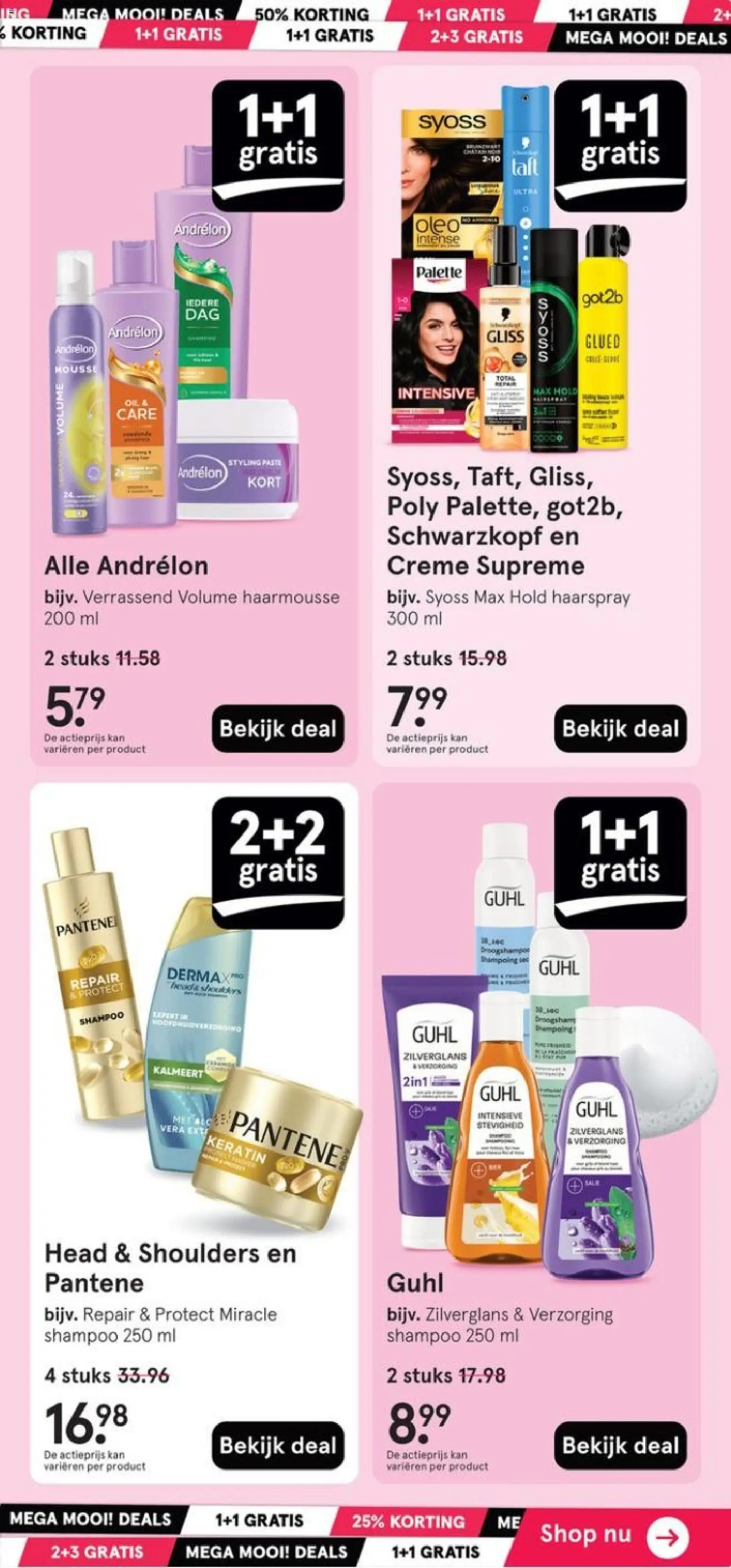 {H1} | Pagina: 9 | Producten: Kan, Shampoo, Haarspray, Crème