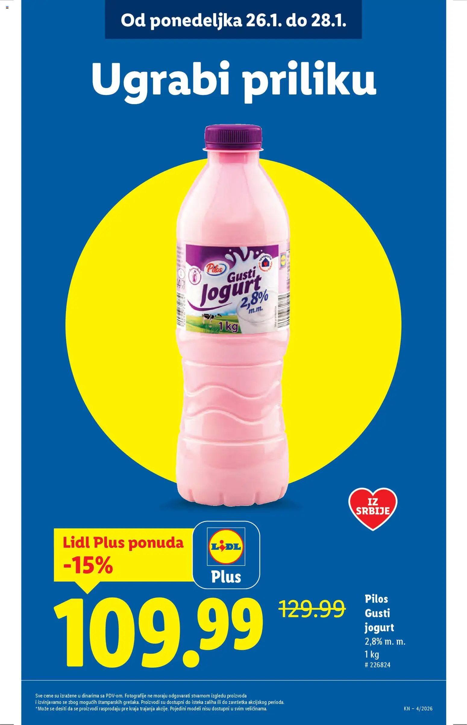 Lidl katalog - važi od 22.01.2026 | Strana: 13 | Proizvode: Jogurt