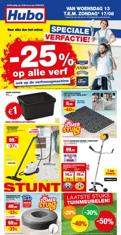 Hubo folder - Voorbeeld van een folder van Hubo, geldig van 13.08.2025