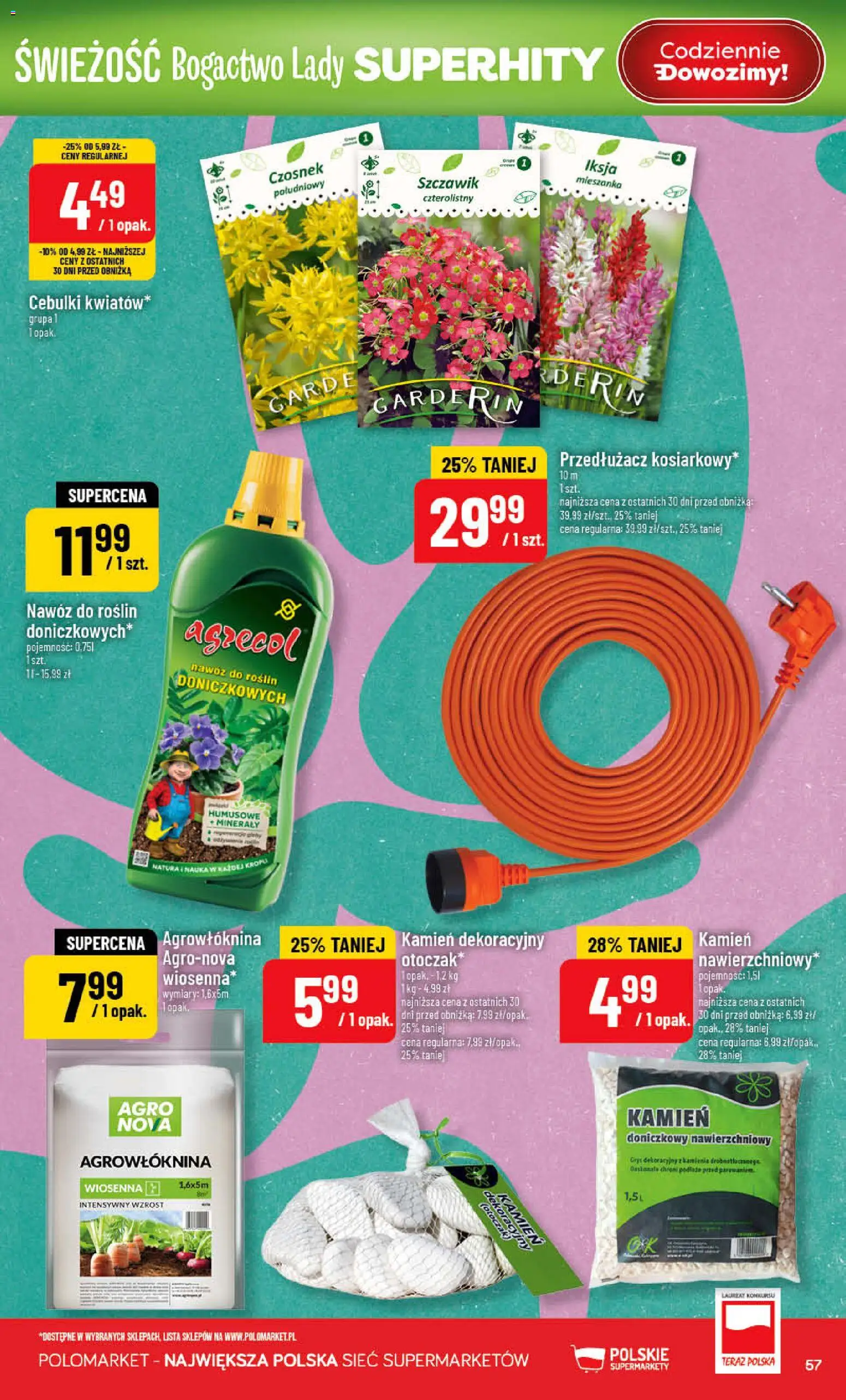 POLOmarket gazetka od 08.04.2026 | Strona: 57 | Produkty: Czosnek, Przedłużacz