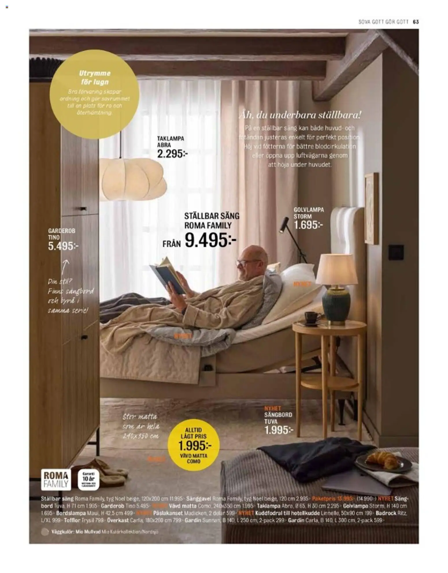 Mio reklamblad aktuell från 01.03.2026 | Sida: 63 | Produkter: Gardin, Garderob, Byrå, Tofflor