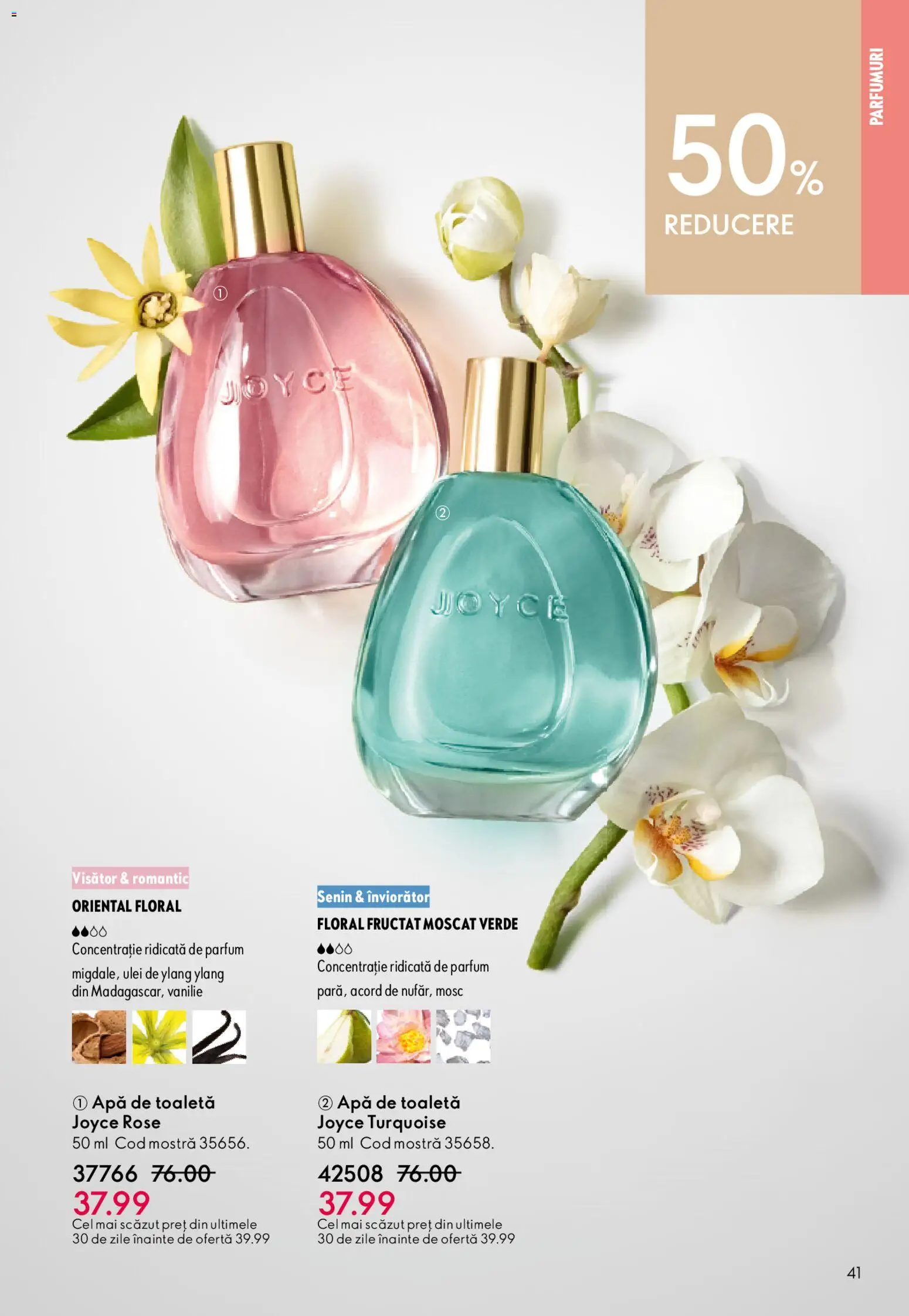 Noul catalog Oriflame – valabil de la 27.05.2026 | Pagină: 41 | Produse: Parfum, Apă de toaletă, Ulei, Apă