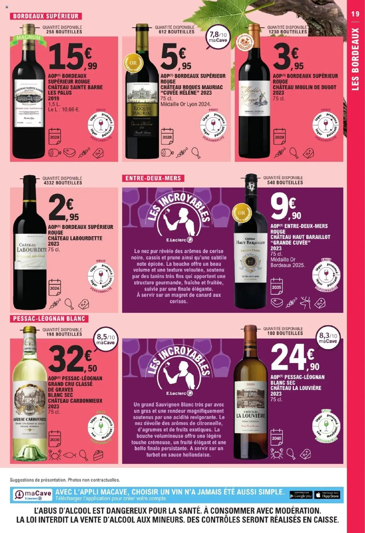  | Page: 19 | Produits: Cassis, Magret de canard, Store, Vin