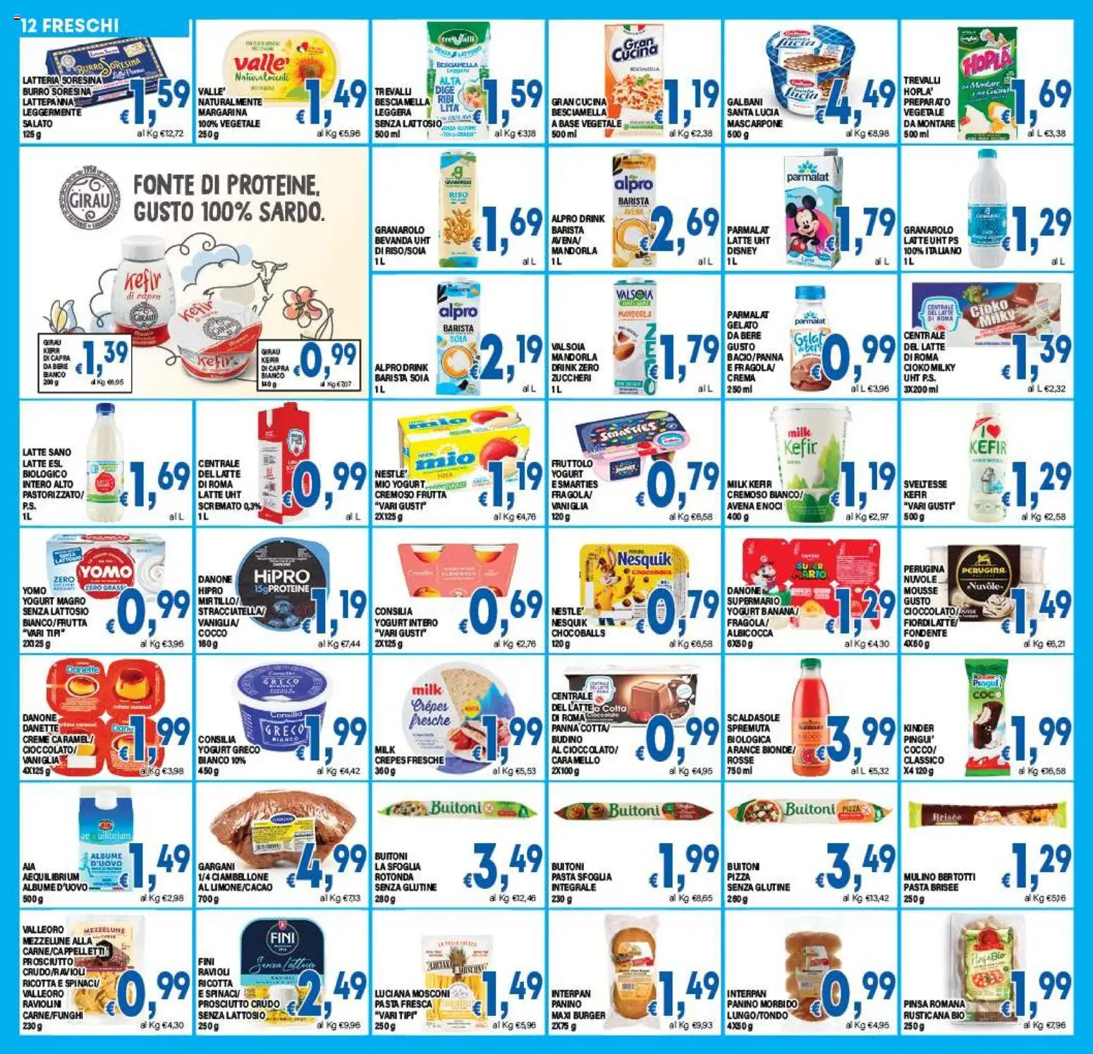 Volantino DEM del 29.10.2025 | Pagina: 12 | Prodotti: Gelato, Prosciutto, Margarina, Budino