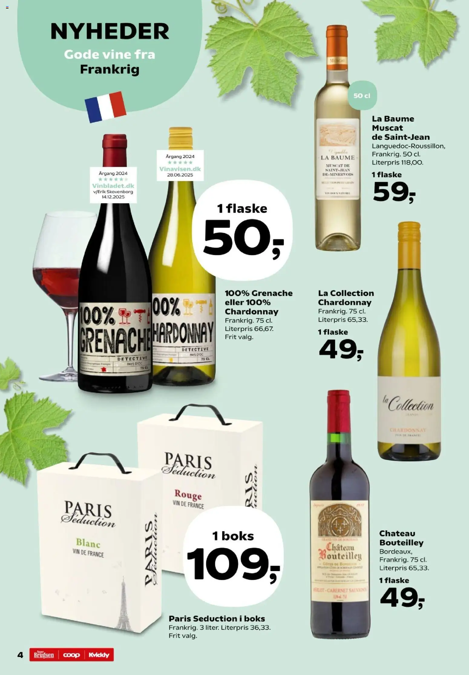 Super Brugsen tilbudsavis – gyldig fra 06.03.2026 | Side: 43 | Produkter: Boks, Vin