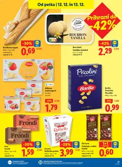 Lidl katalog akcije – veljaven od 11.12.2025 | Stran: 35 | Izdelki: Kos, Cokolada, Testenine, Sladoled