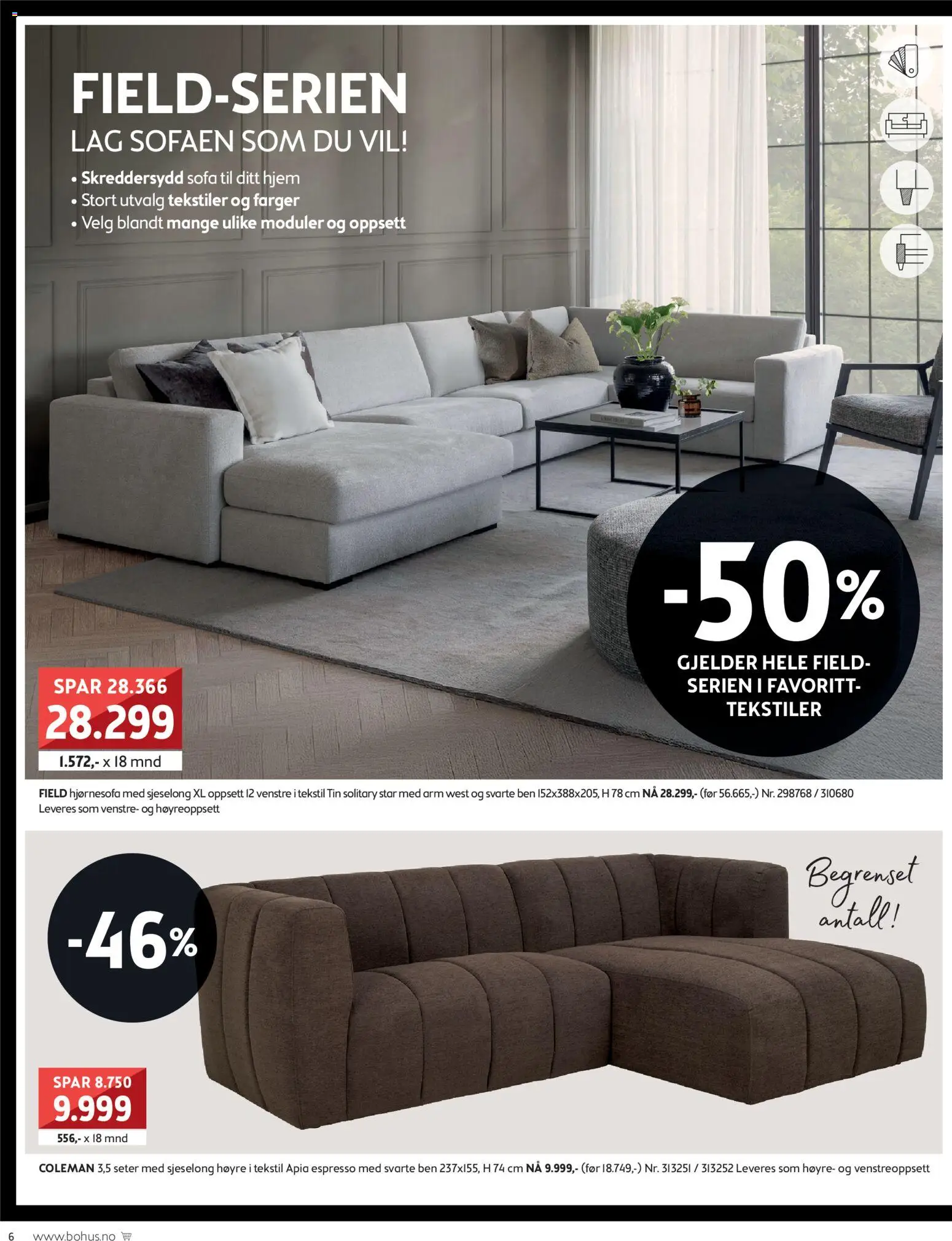 {H1} | Side: 6 | Produkter: Sofa, Sjeselong