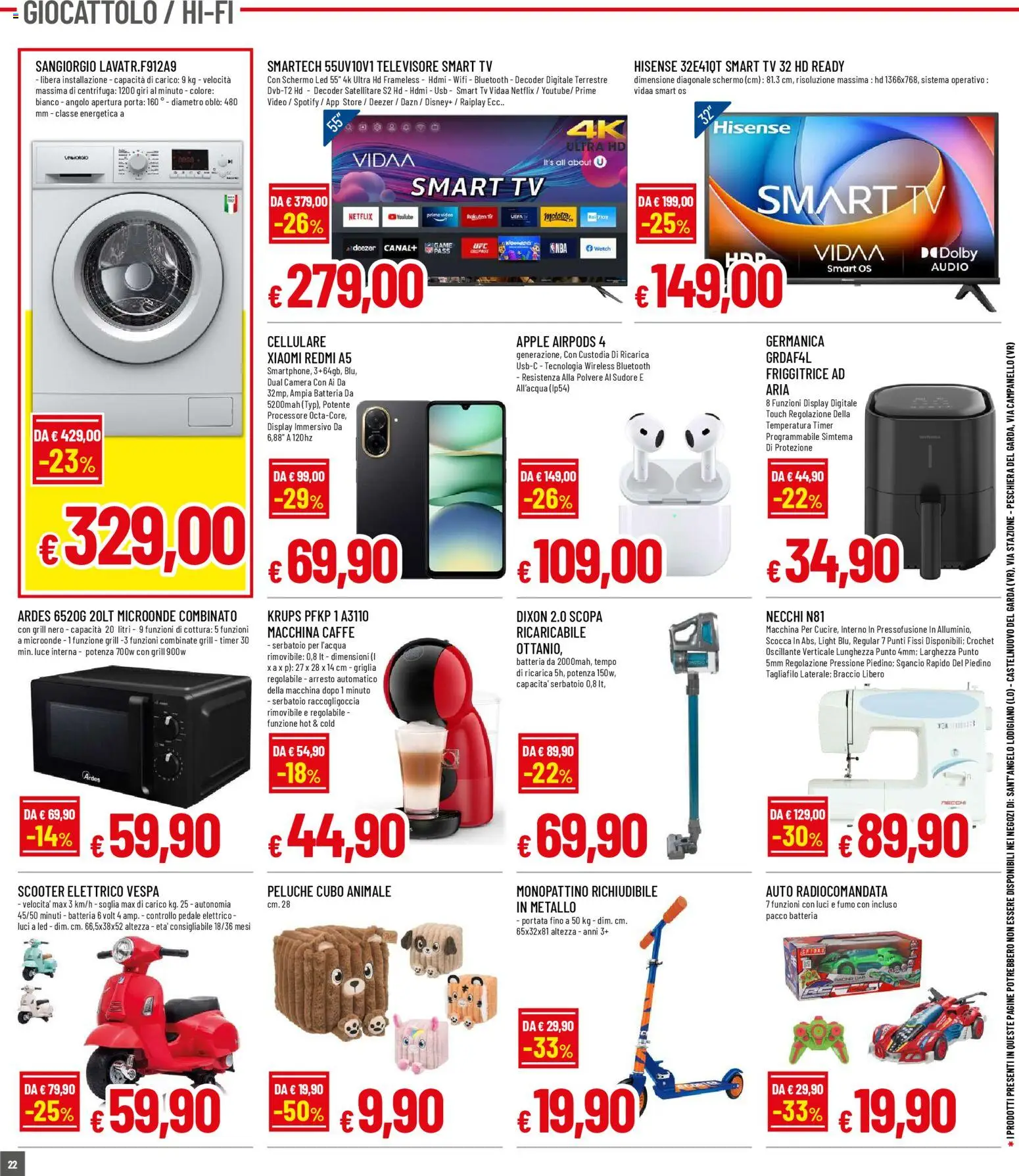 Volantino Galassia del 02.03.2026 | Pagina: 22 | Prodotti: Peluche, Decoder, Video, USB