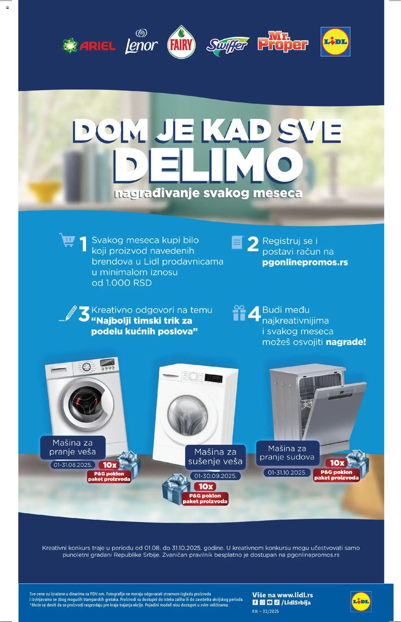 Lidl katalog - važi od 07.08.2025 | Strana: 27 | Proizvode: Ariel, Lenor, Mašina za pranje veša, Mašina za sušenje veša