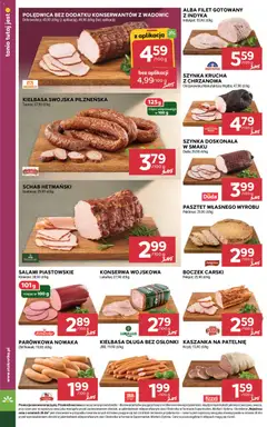 Pogląd oferty "Stokrotka Gazetka" - ważna od 12.02.2026 | Strona: 16 | Produkty: Kiełbasa, Schab, Stokrotka, Patelnie