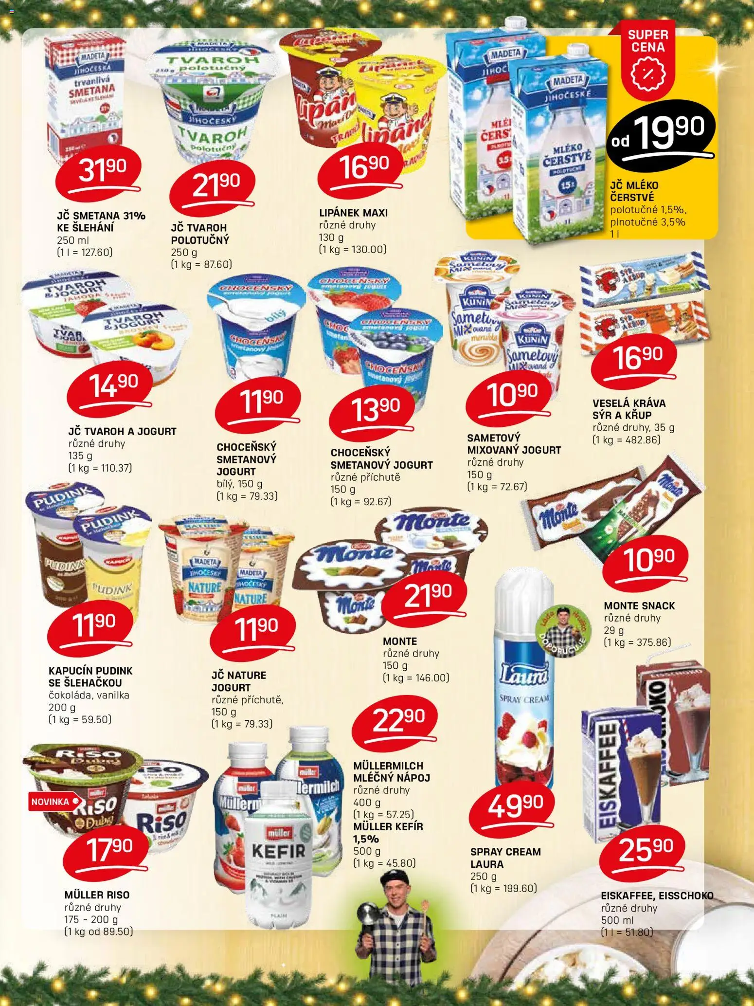 Flop leták od 17.12.2025 | Strana: 5 | Produkty: Lipánek, Mléko, Smetanový jogurt, Tvaroh