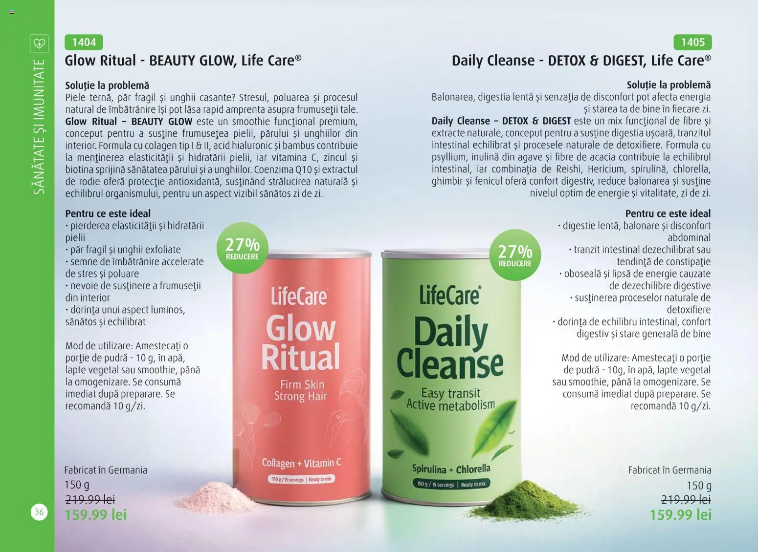 Noul catalog Life Care – valabil de la 01.04.2026 | Pagină: 38 | Produse: Pudră, Lapte, Smoothie