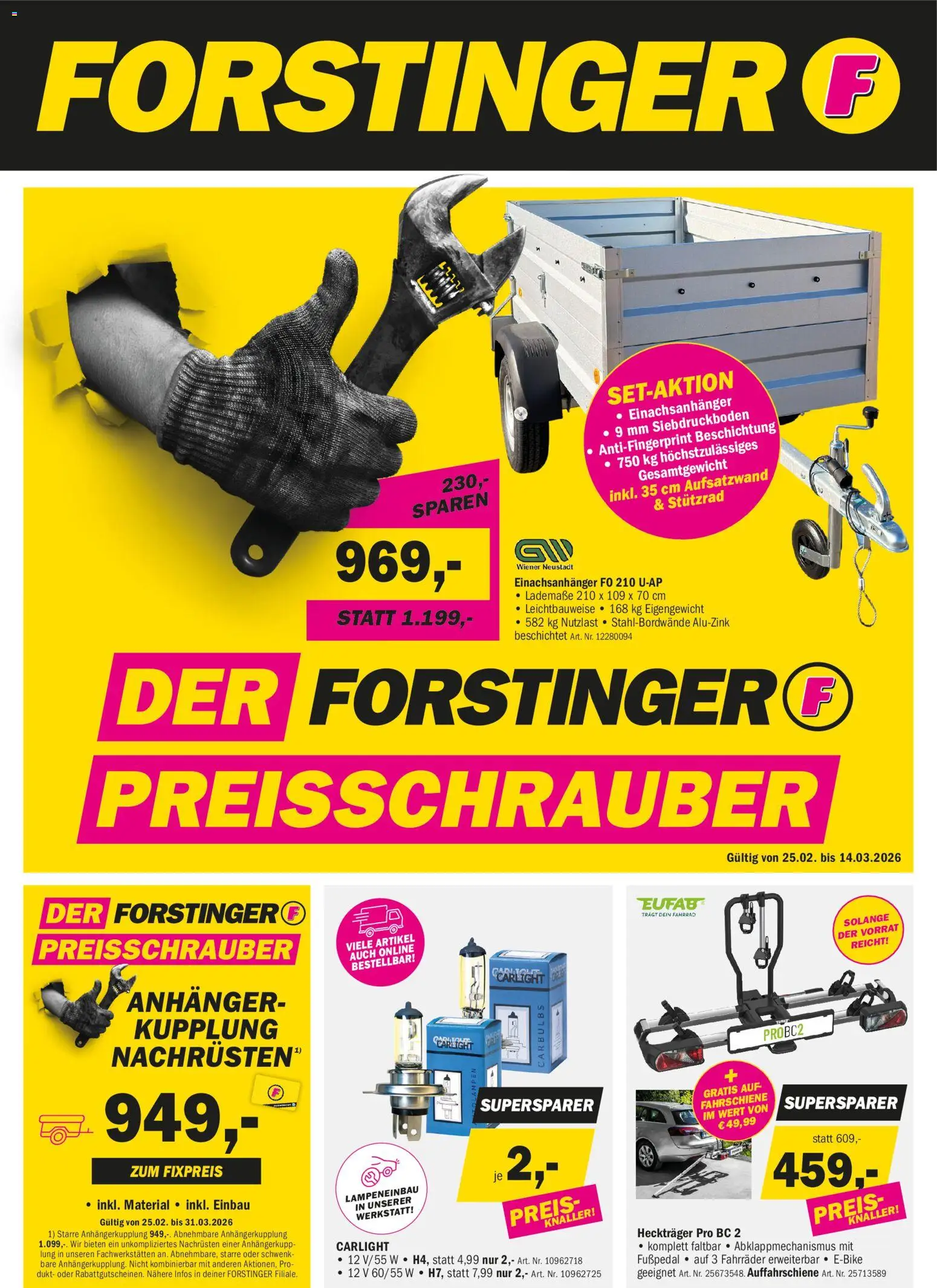 Forstinger Flugblatt gültig ab 25.02.2026 | Seite: 1