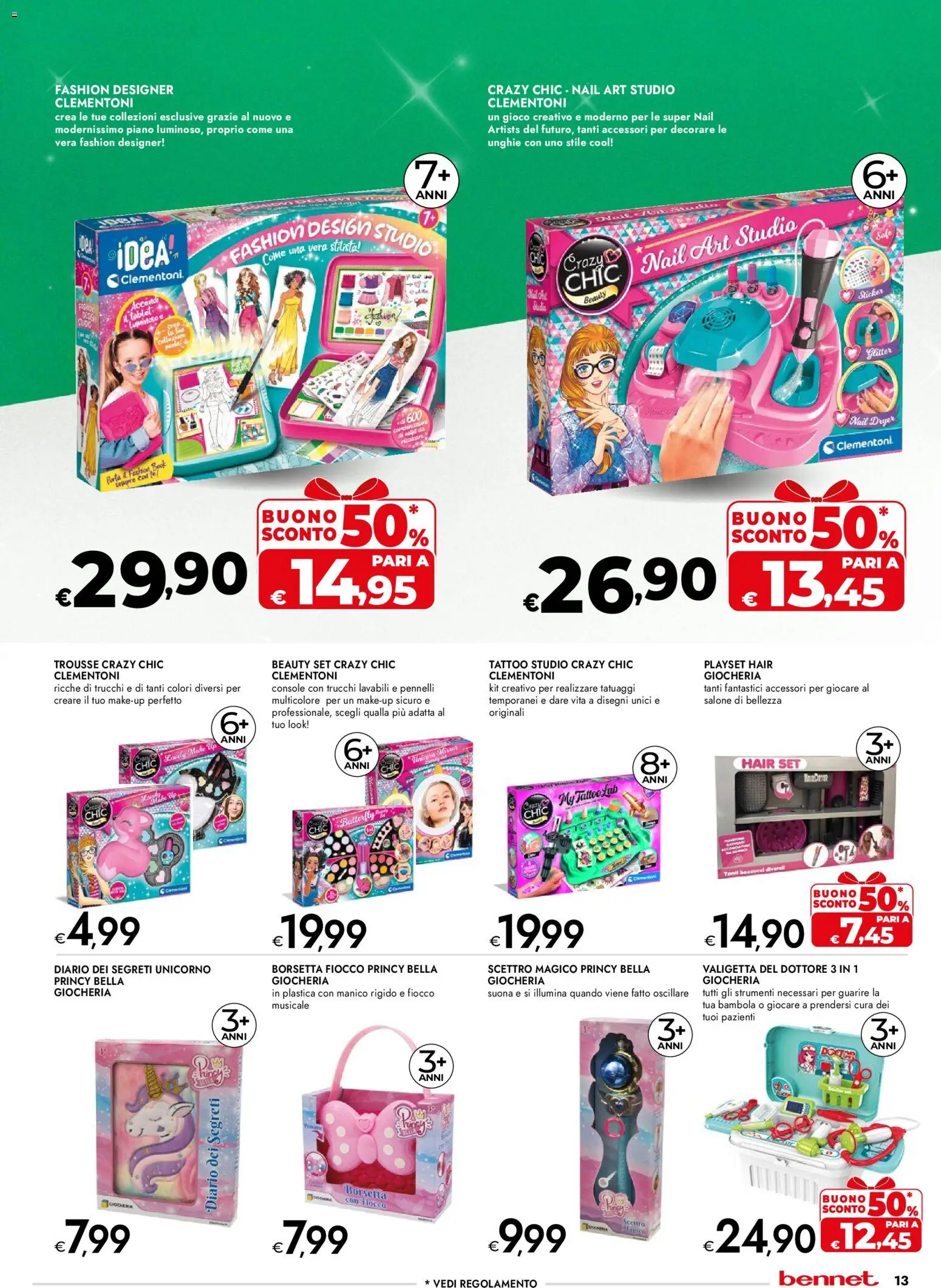 Volantino bennet del 06.11.2025 | Pagina: 13 | Prodotti: Borsetta, Tablet, Gioco, Valigetta