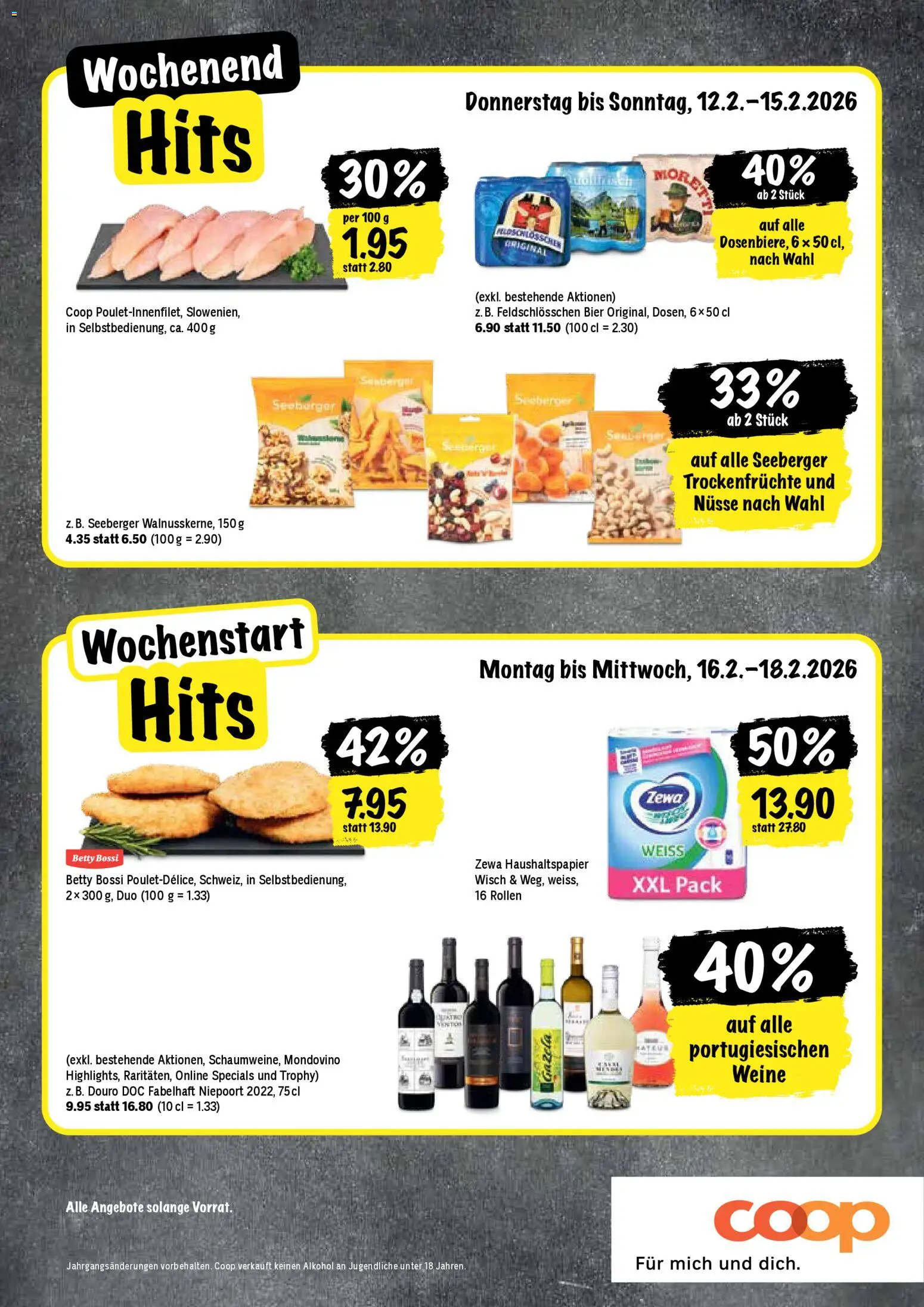 Coop Aktionen – gültig ab 12.02.2026 | Seite: 20 | Produkte: Bier, Nüsse