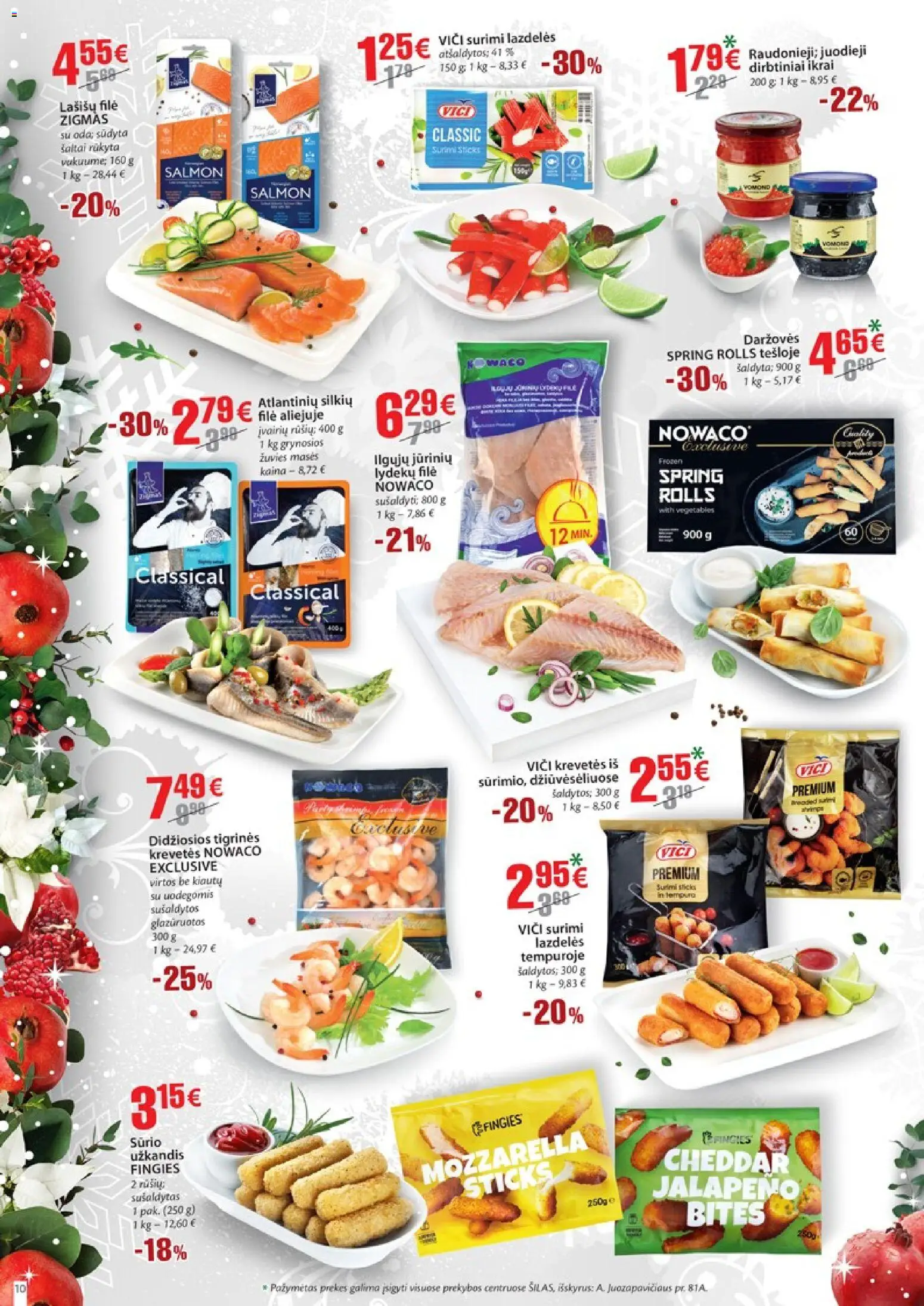 Šilas akcijos nuo 15.12.2025 | Puslapis: 10 | Prekių: Lašišų filė, Ikrai