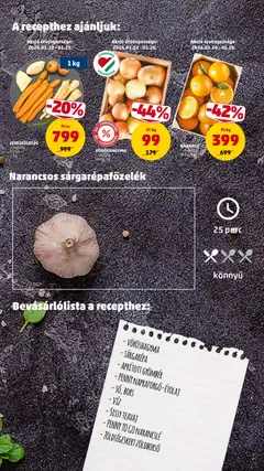 VÖRÖSHAGYMA, I. osztály, lédig, kg - amely érvényes a következő dátumtól: 22.01.2026 | Oldal: 9 | Termékek: Sárgarépa, Vöröshagyma, Gyömbér, Teavaj